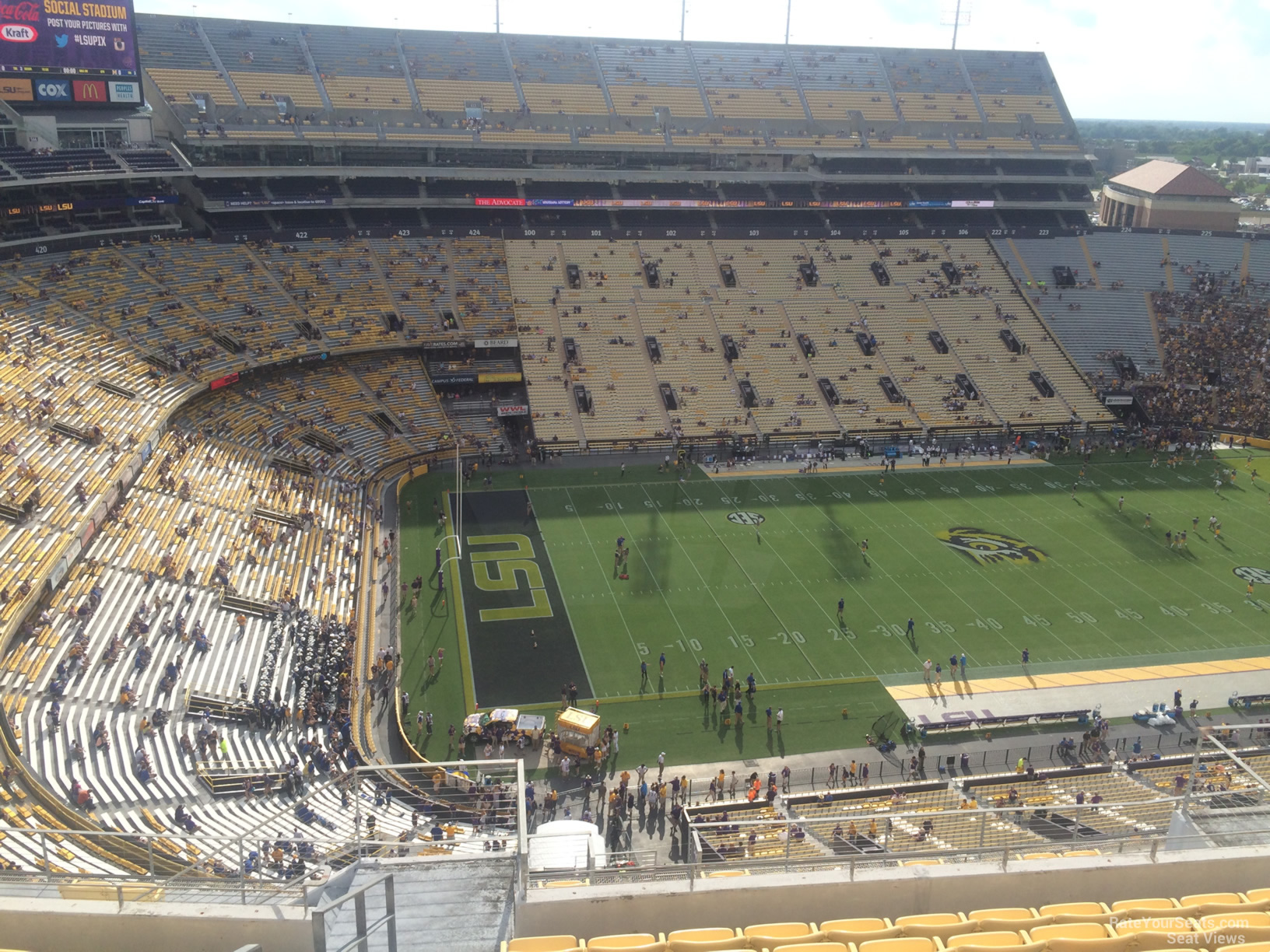 tiger stadium section 640 rateyourseats com lsu tiger stadium seating chart