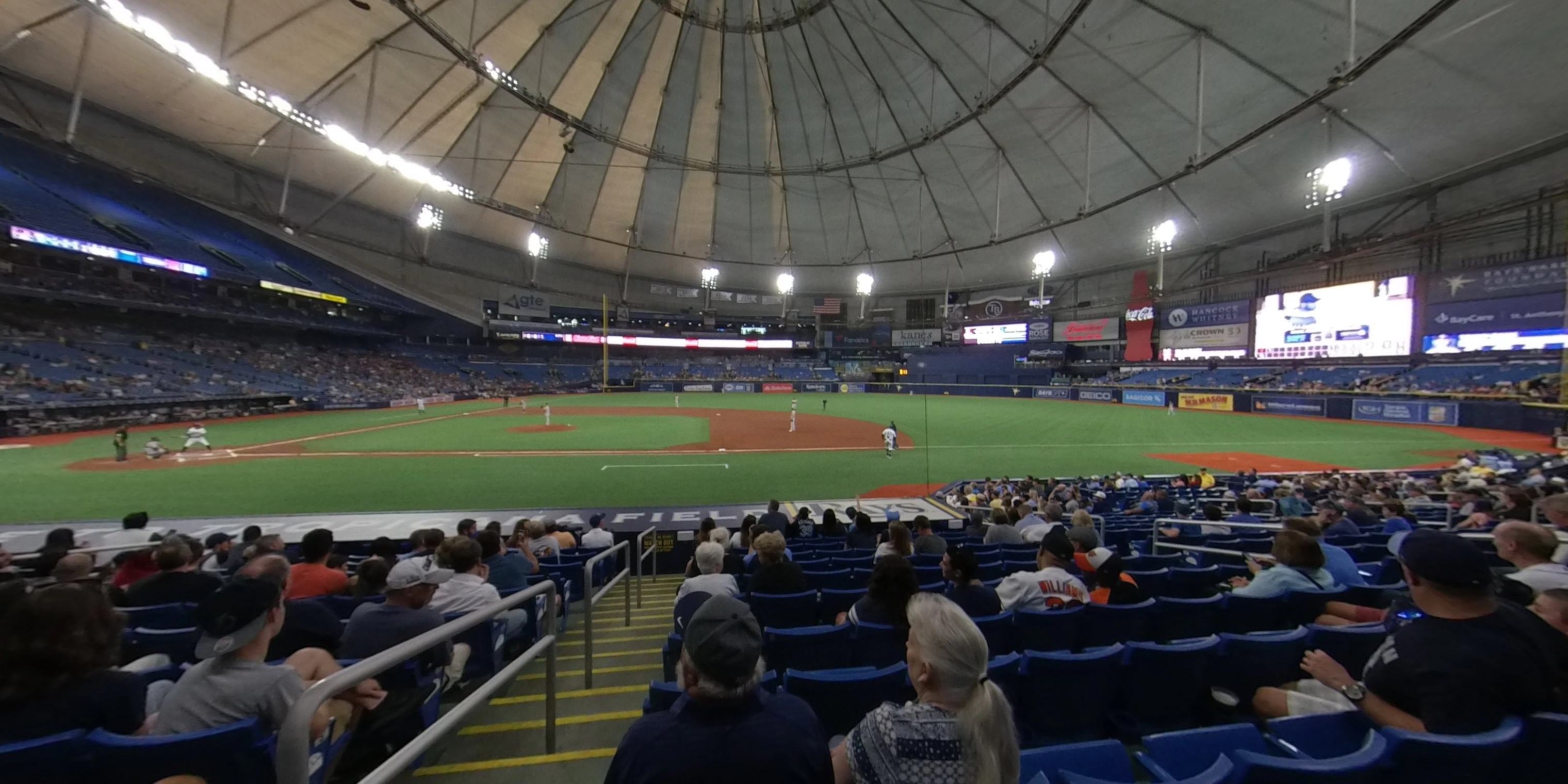 section 118 panoramic seat view  for baseball - tropicana field