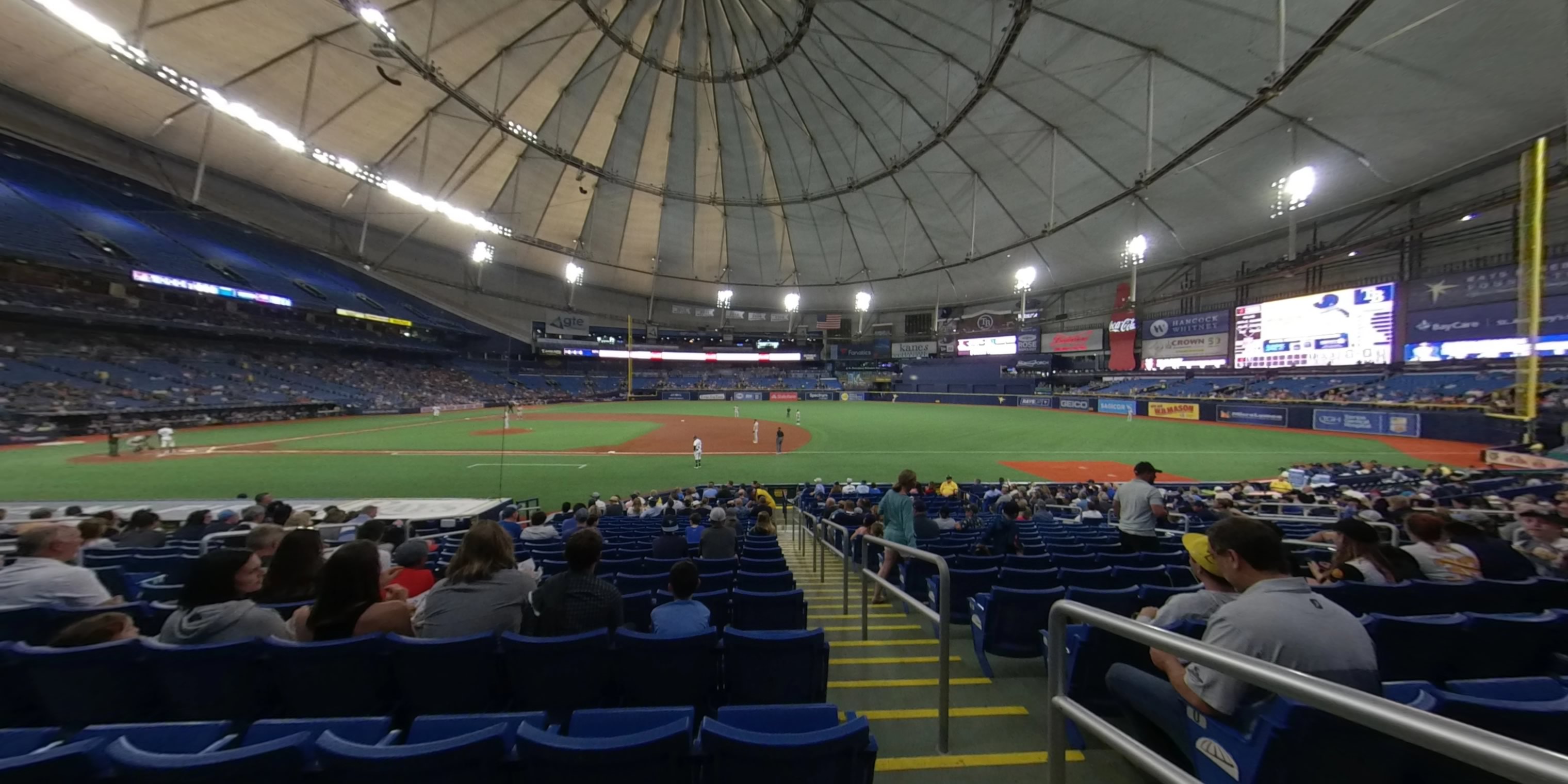 section 122 panoramic seat view  for baseball - tropicana field