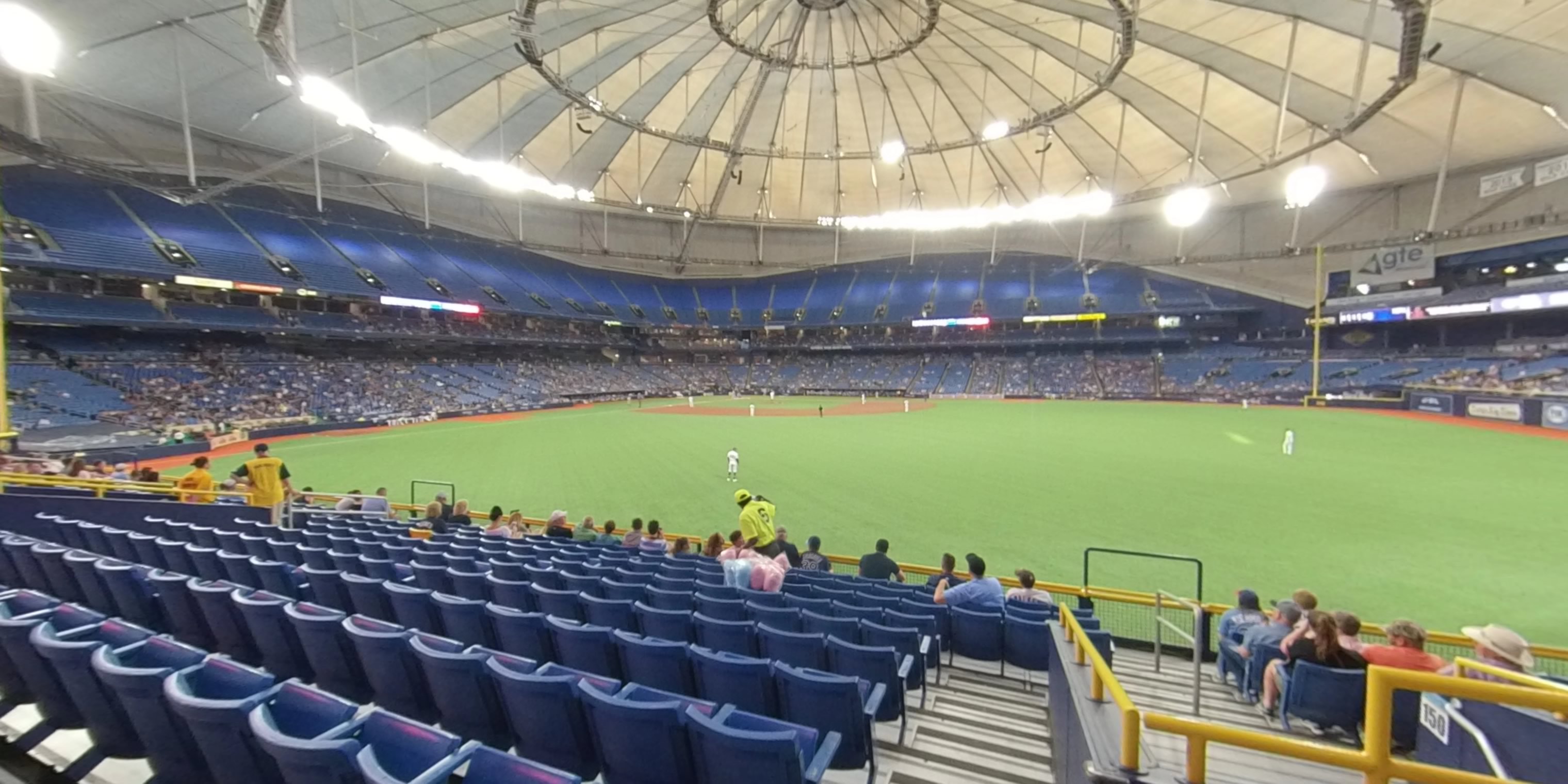 section 150 panoramic seat view  for baseball - tropicana field