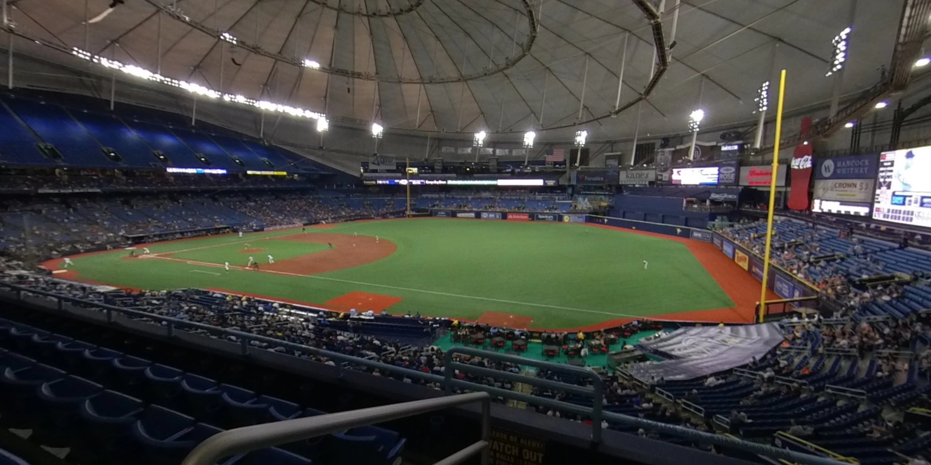 section 222 panoramic seat view  for baseball - tropicana field