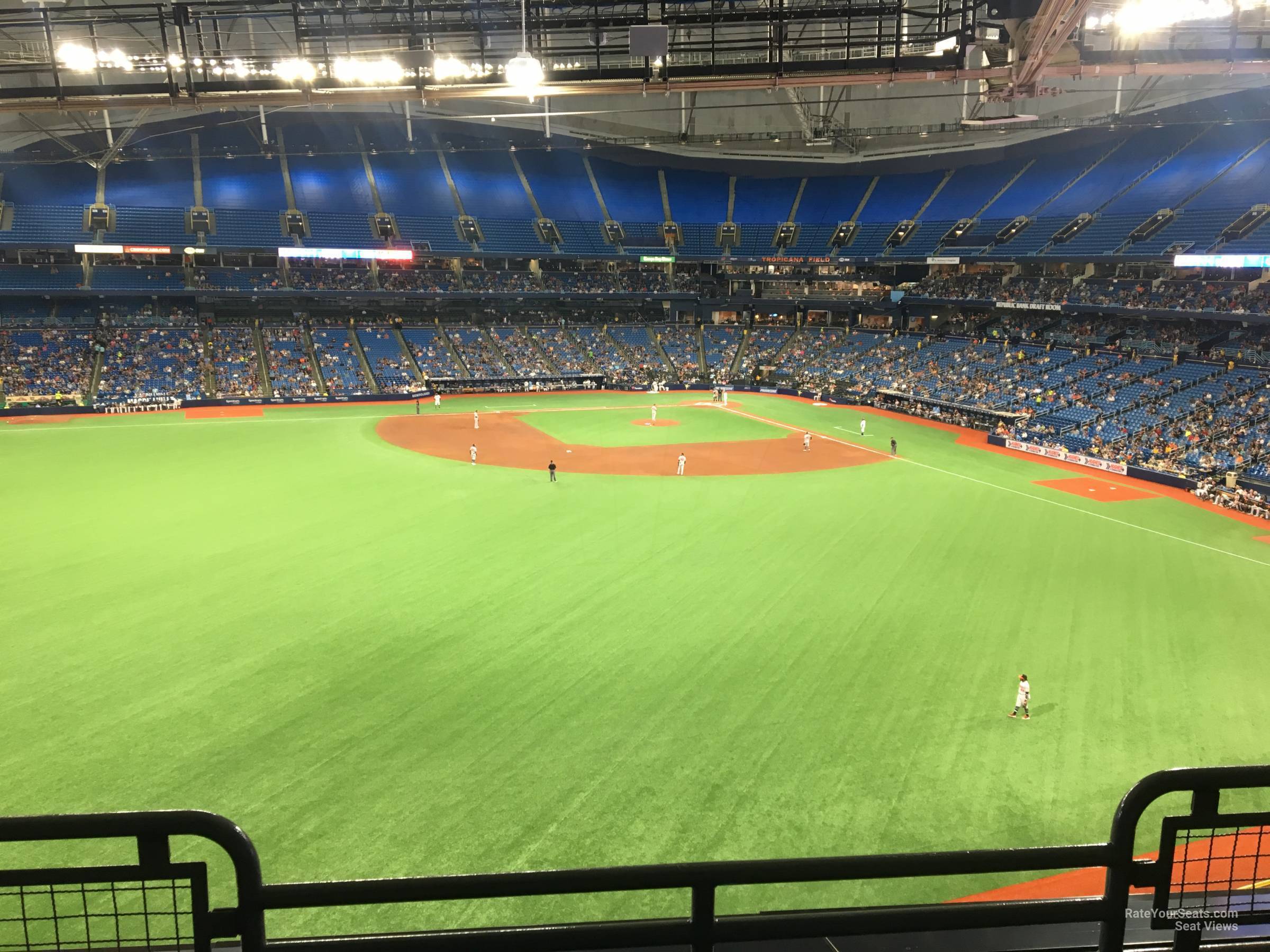 section 355, row b seat view  for baseball - tropicana field