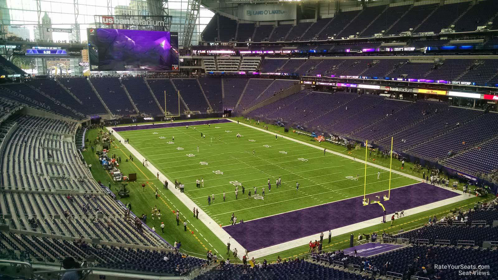 section 225, row 11 seat view  for football - u.s. bank stadium
