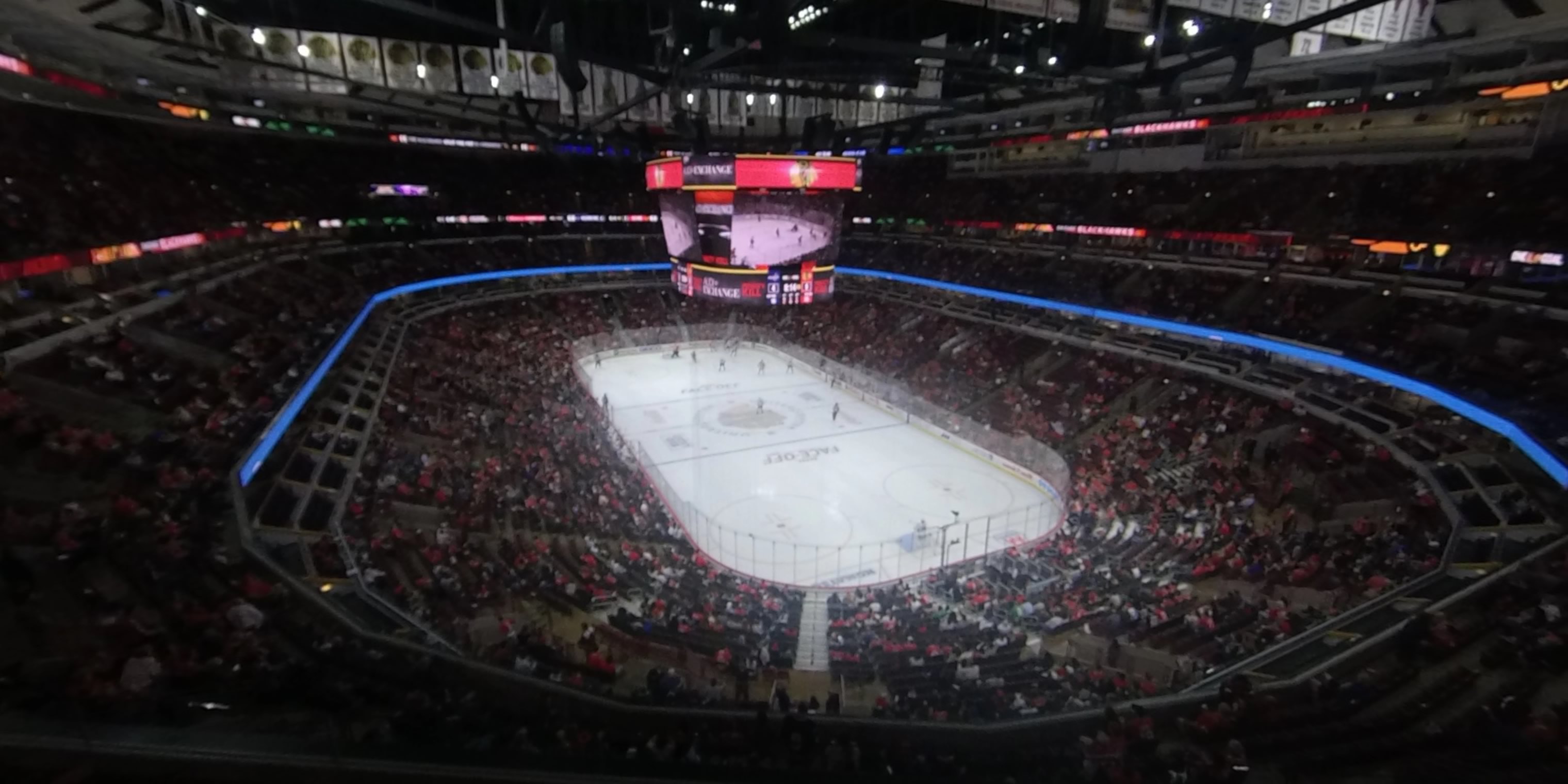 section 328 panoramic seat view  for hockey - united center