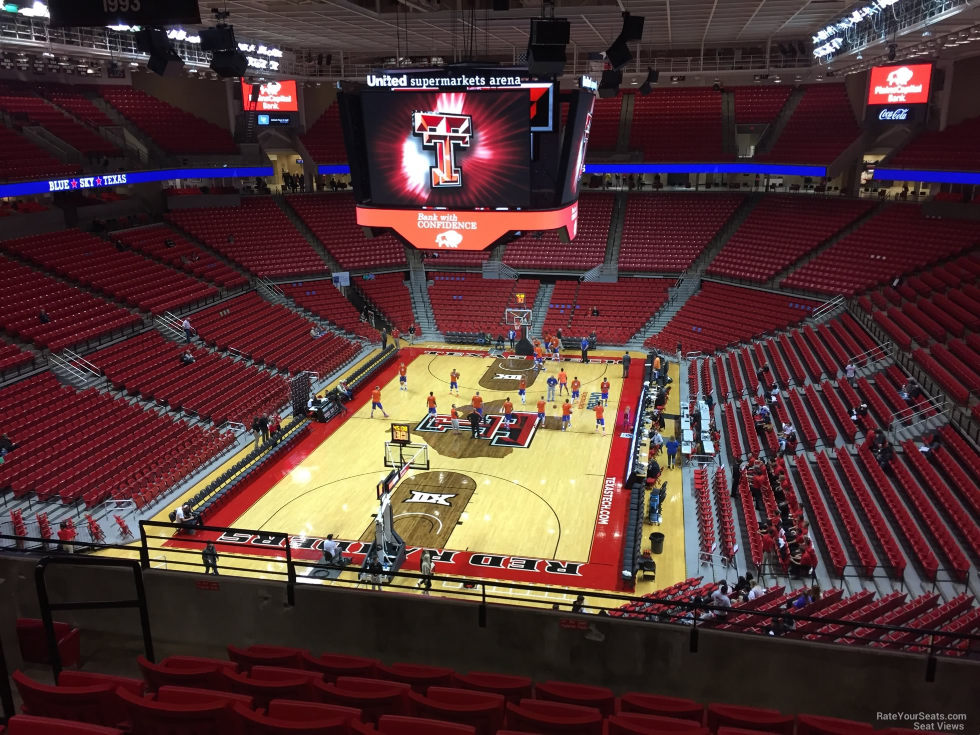 section 222, row 7 seat view  - united supermarkets arena