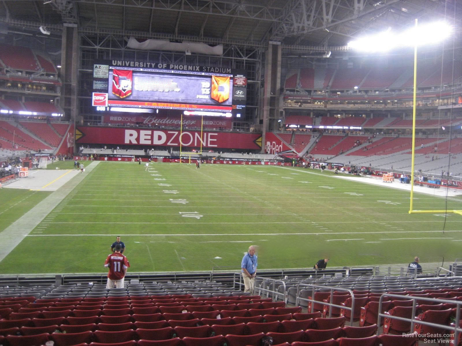 state farm stadium section 121 arizona cardinals arizona cardinals seating chart view