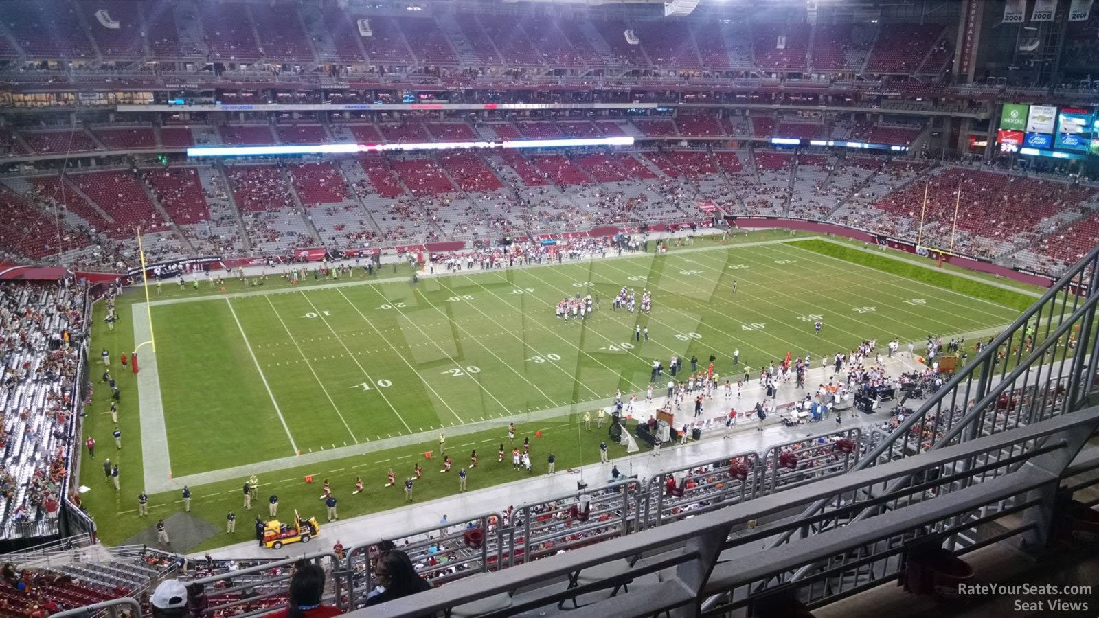 section 449, row 2 seat view  for football - state farm stadium