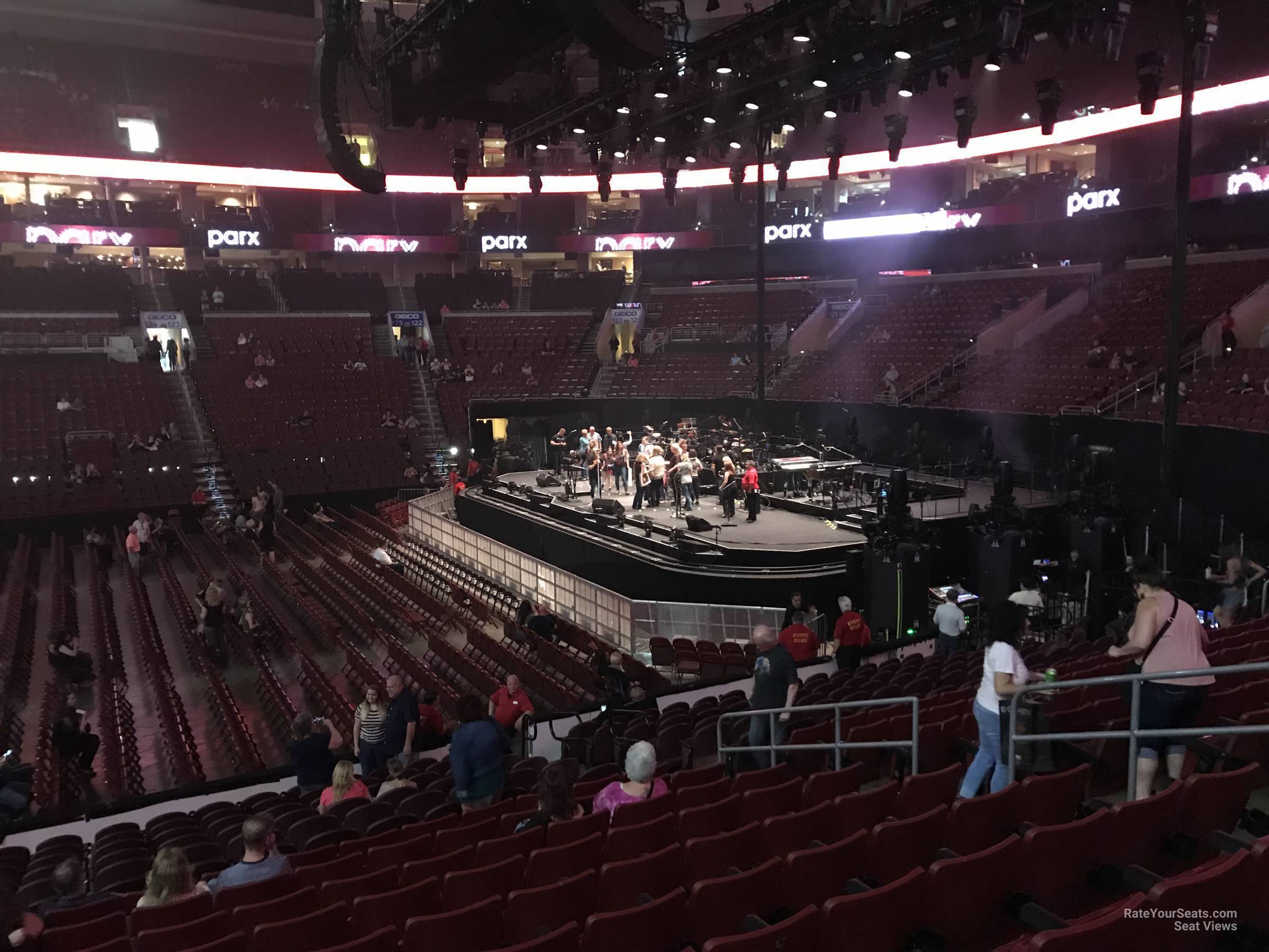 section 114, row 17 seat view  for concert - wells fargo center