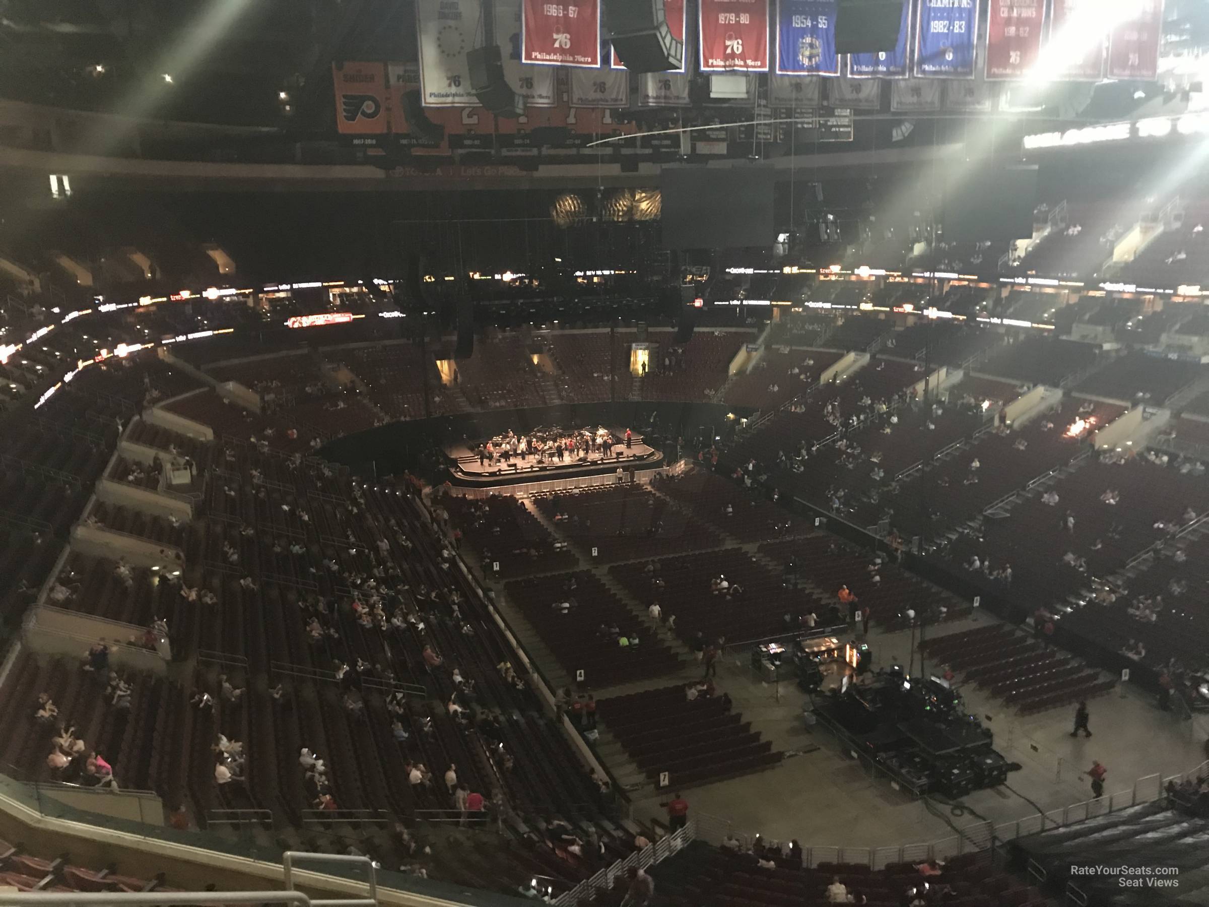 section 205a, row 7 seat view  for concert - wells fargo center