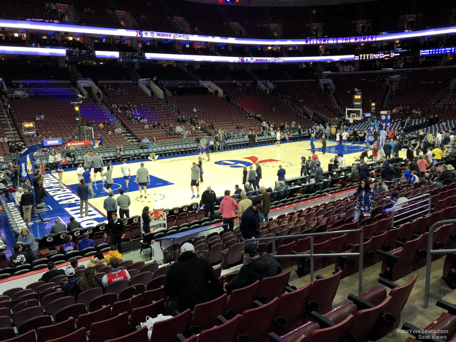 section 123, row 14 seat view  for basketball - wells fargo center
