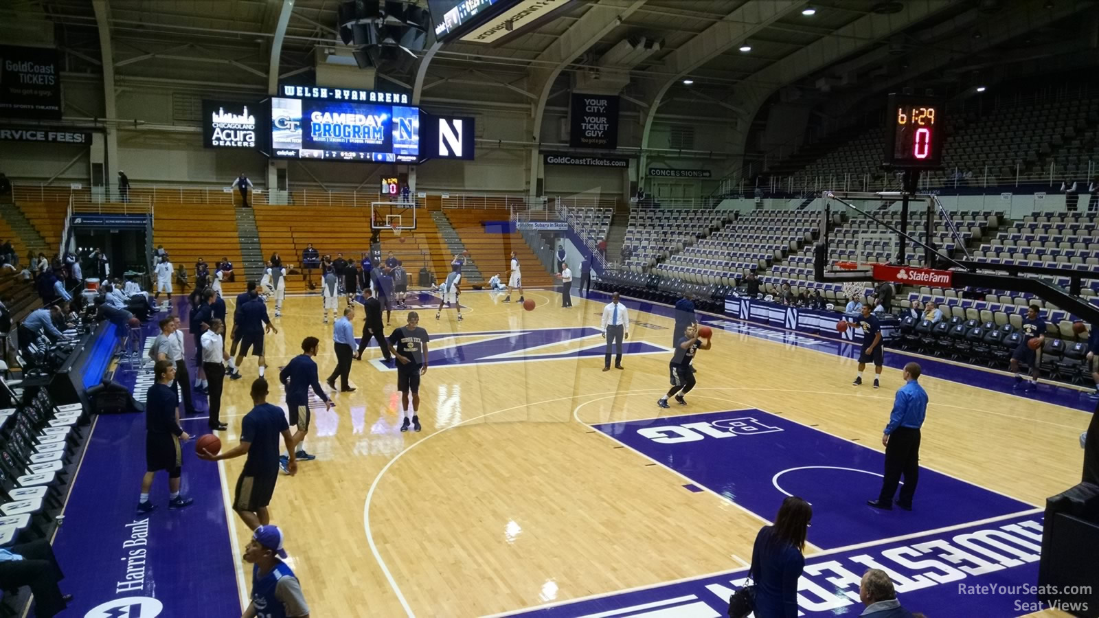 welsh ryan arena section 109 rateyourseats com new welsh ryan seating chart