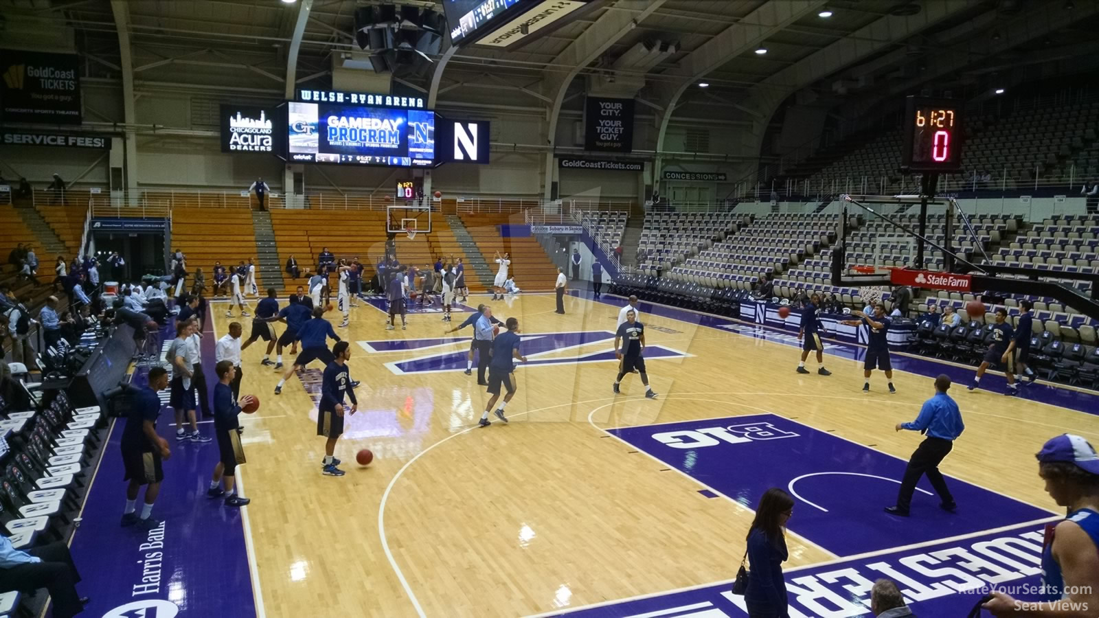 welsh ryan arena section 109 rateyourseats com new welsh ryan seating chart