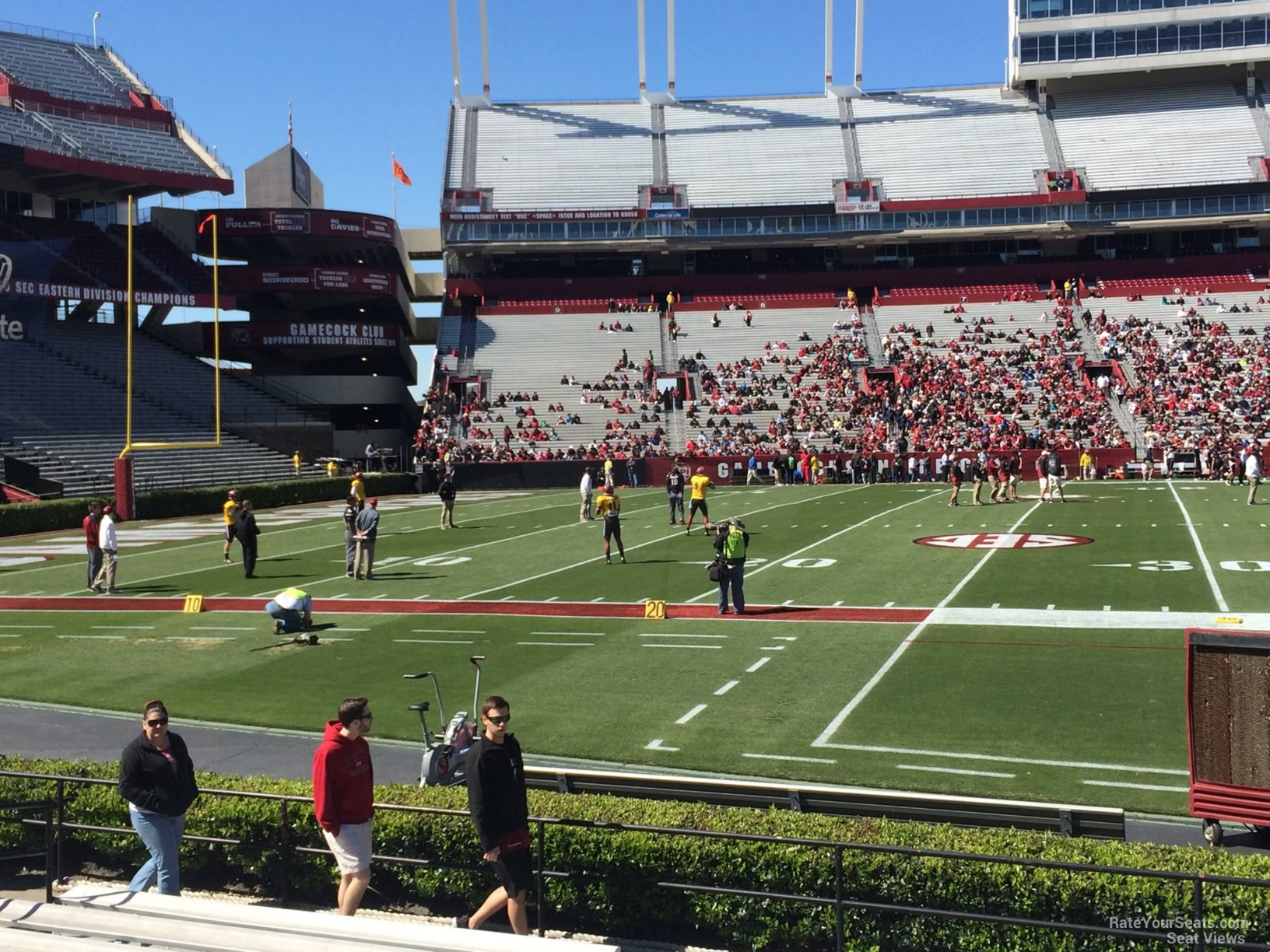 section 20, row 15 seat view  - williams-brice stadium