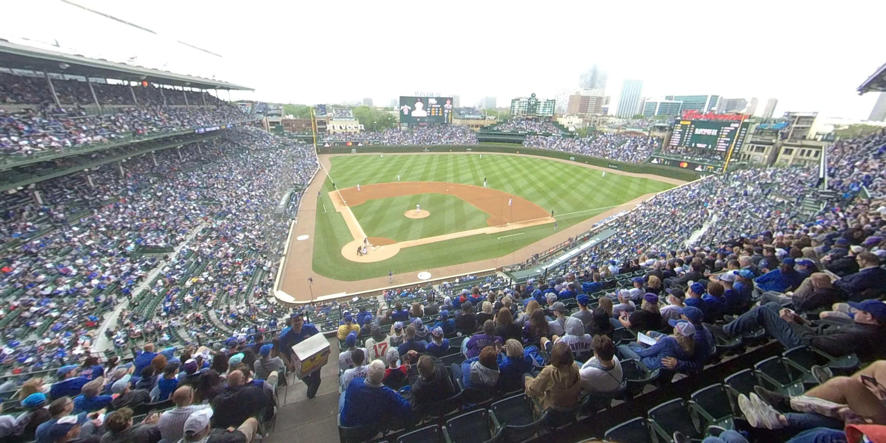 section 320 panoramic seat view  for baseball - wrigley field