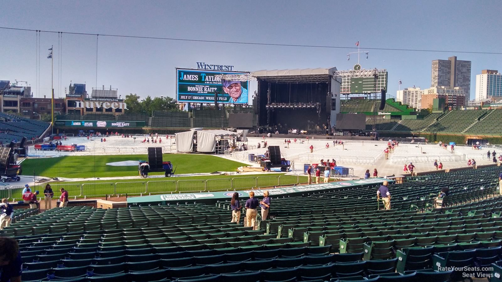 section 121, row 15 seat view  for concert - wrigley field