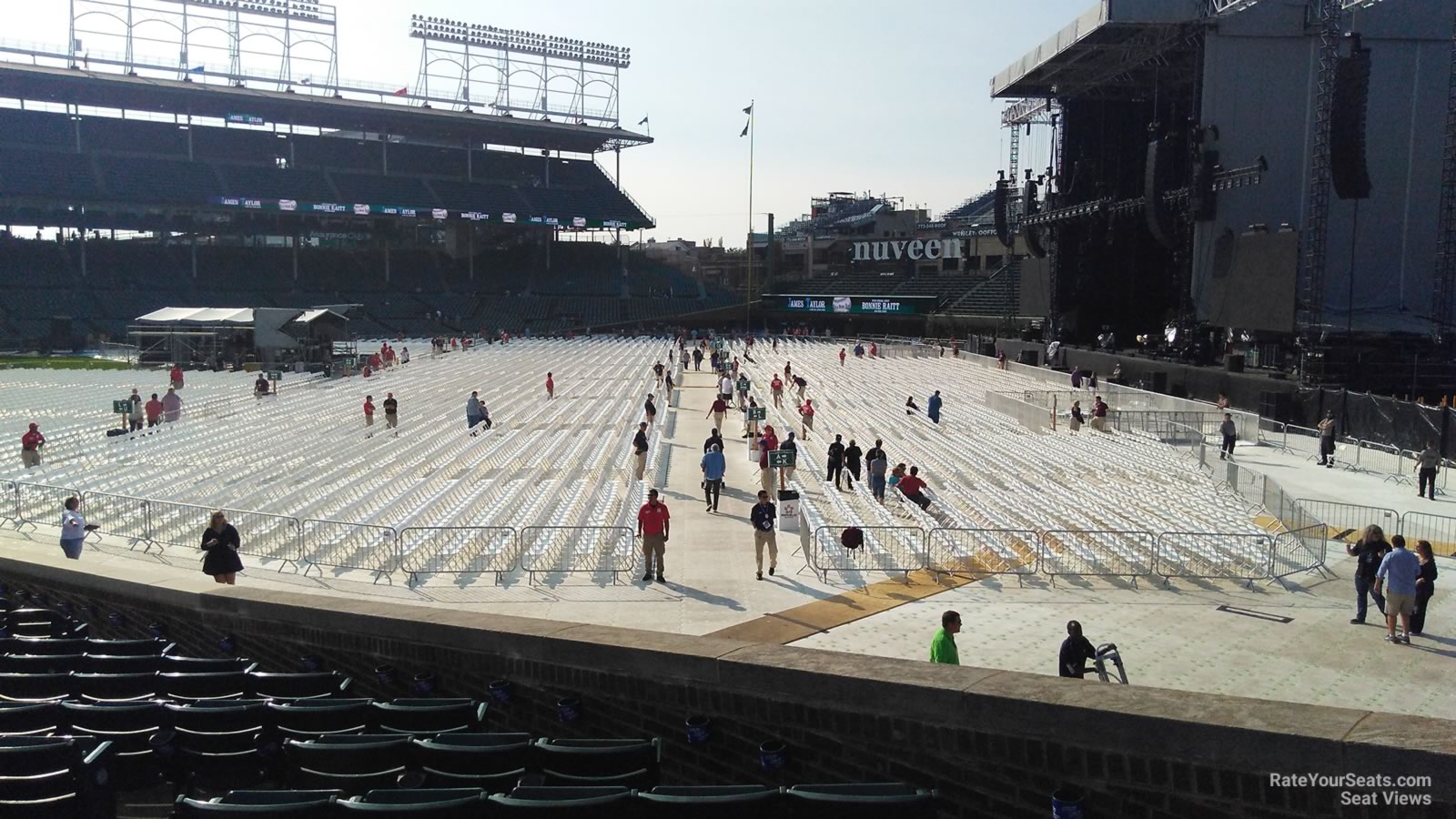 section 133, row 15 seat view  for concert - wrigley field
