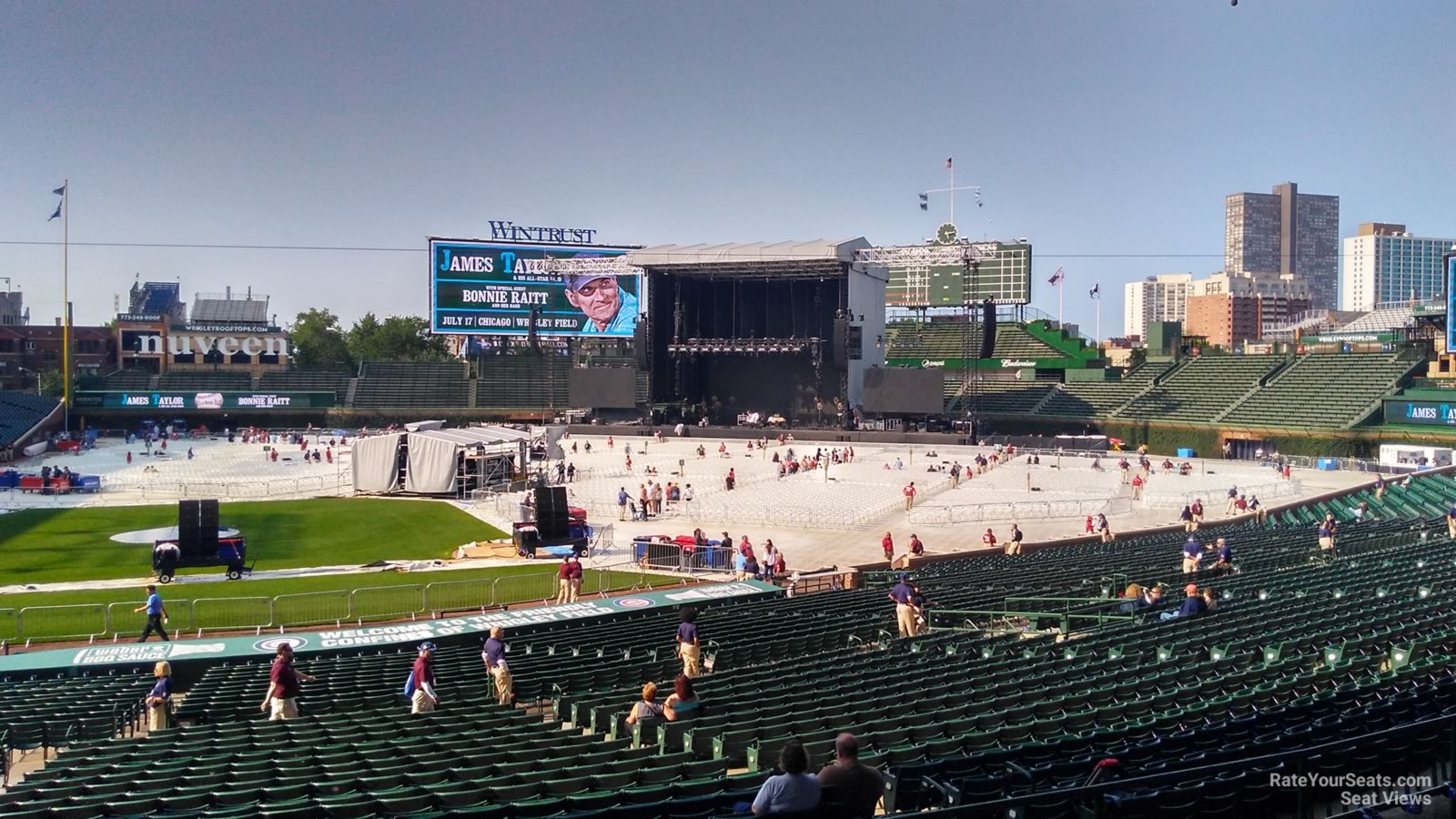 section 222, row 7 seat view  for concert - wrigley field