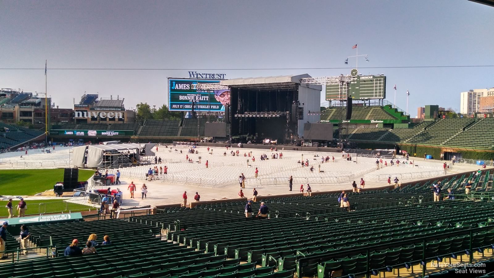 section 225, row 7 seat view  for concert - wrigley field