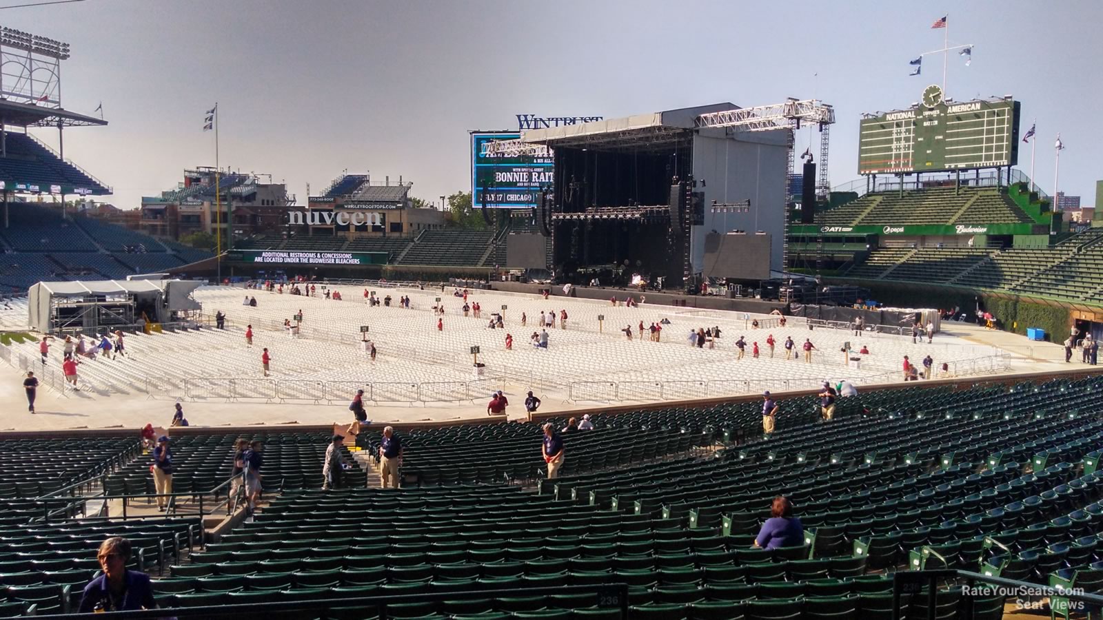 section 228, row 7 seat view  for concert - wrigley field