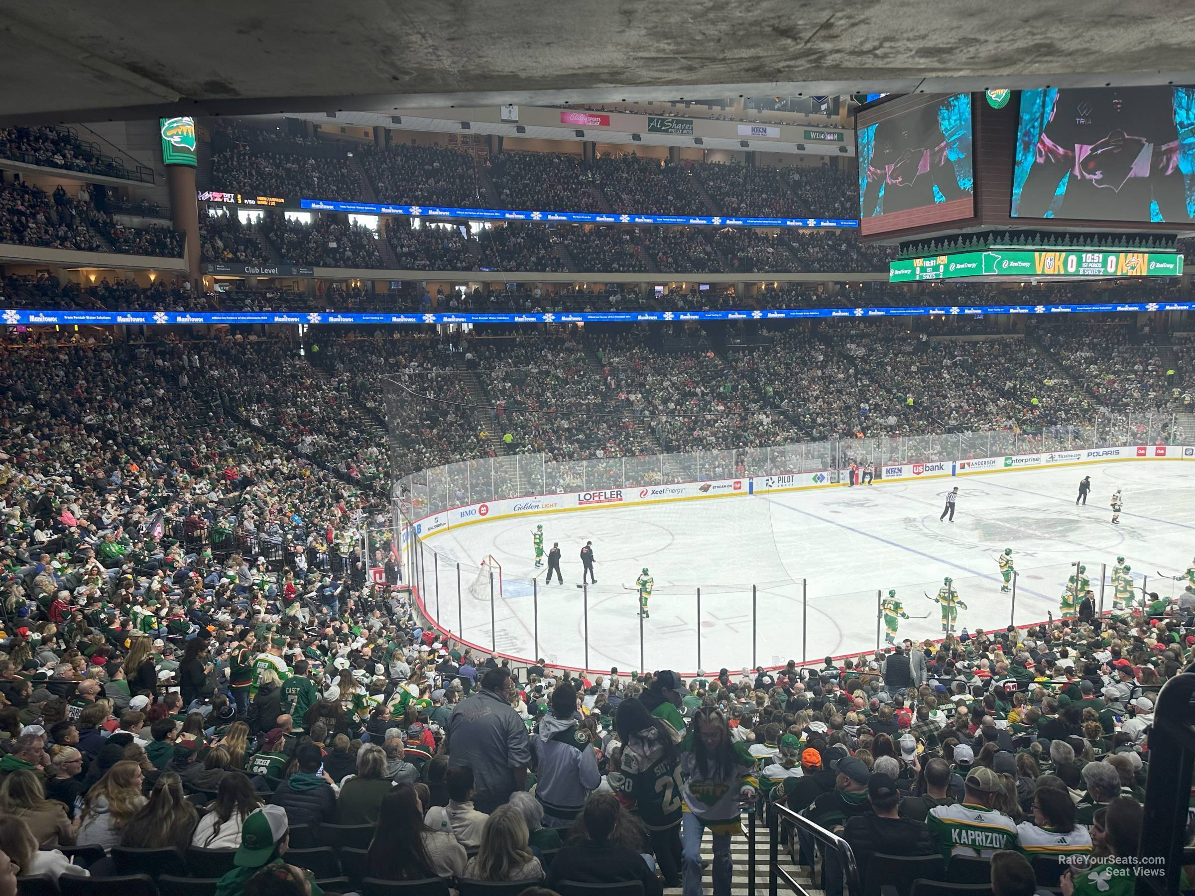 section 120, row 26 seat view  for hockey - xcel energy center