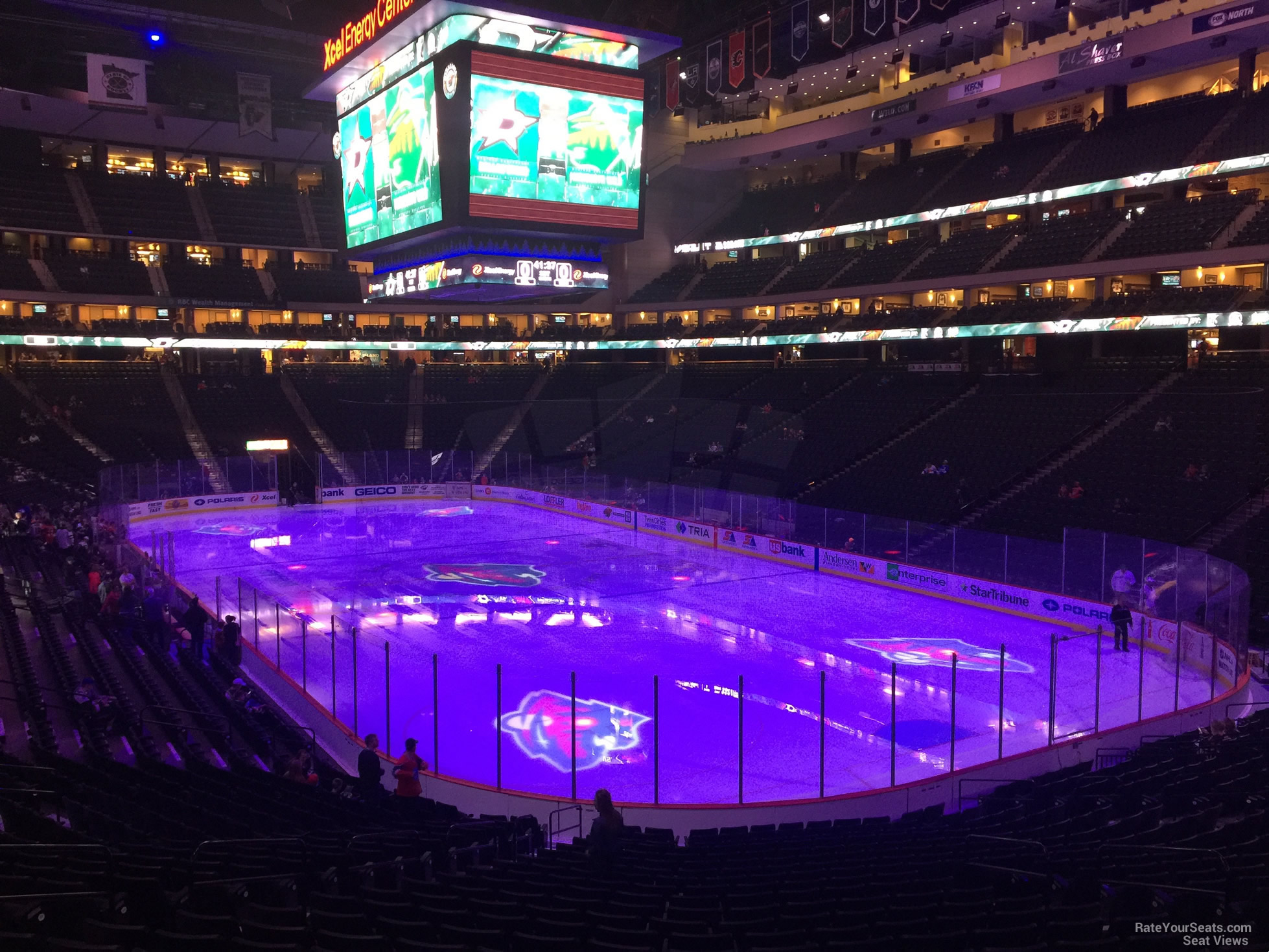 section 112, row 24 seat view  for hockey - xcel energy center