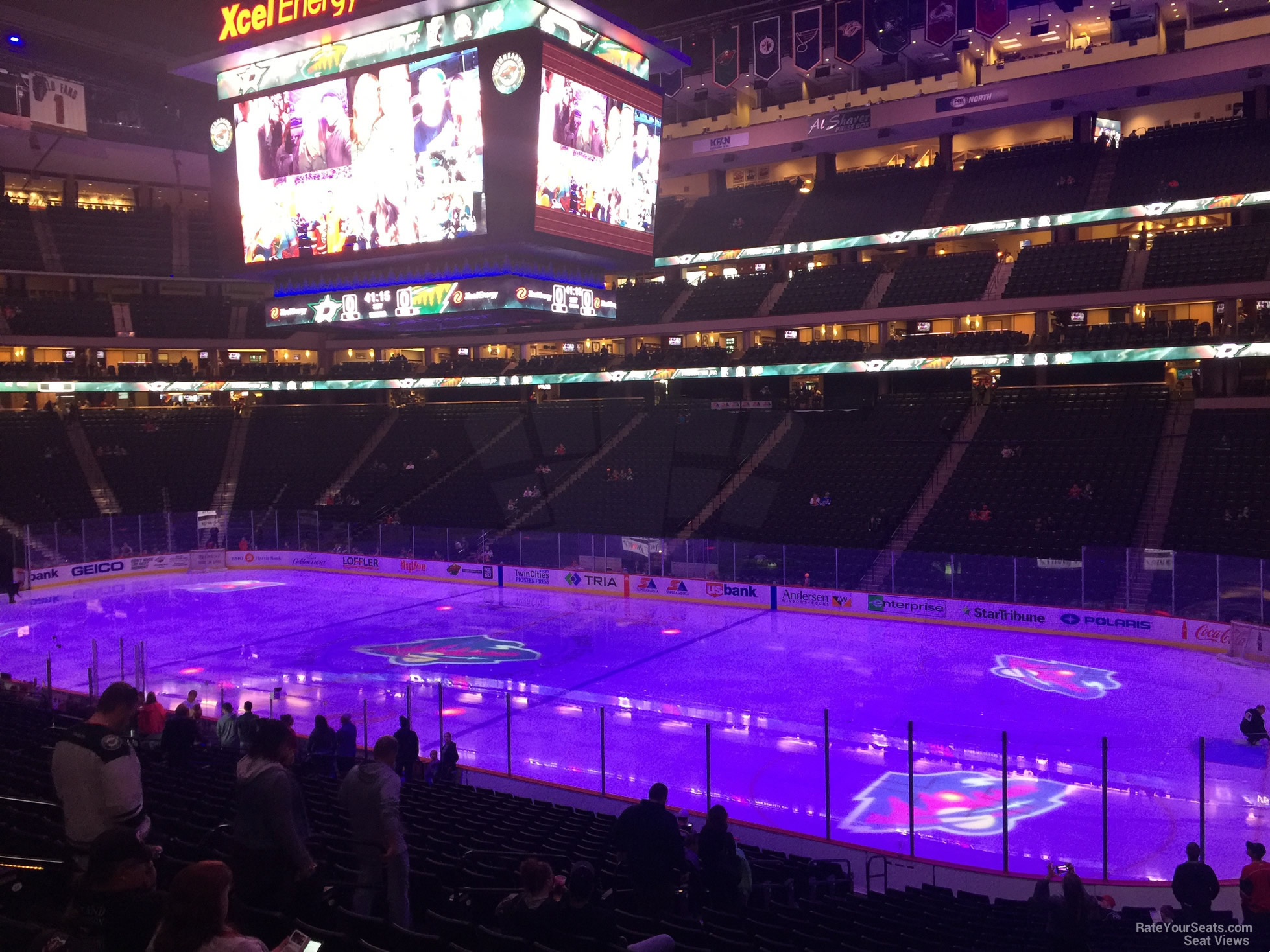 section 114, row 24 seat view  for hockey - xcel energy center