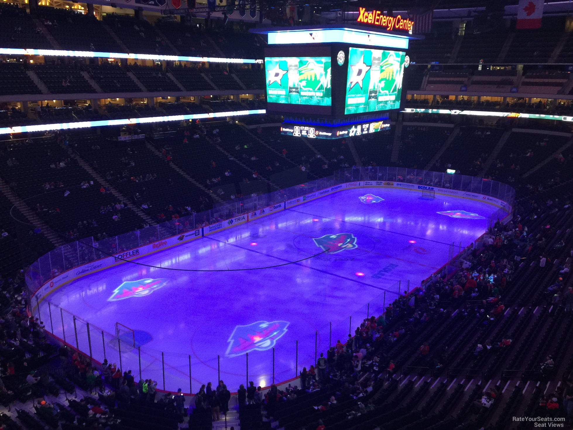 section c32, row 5 seat view  for hockey - xcel energy center