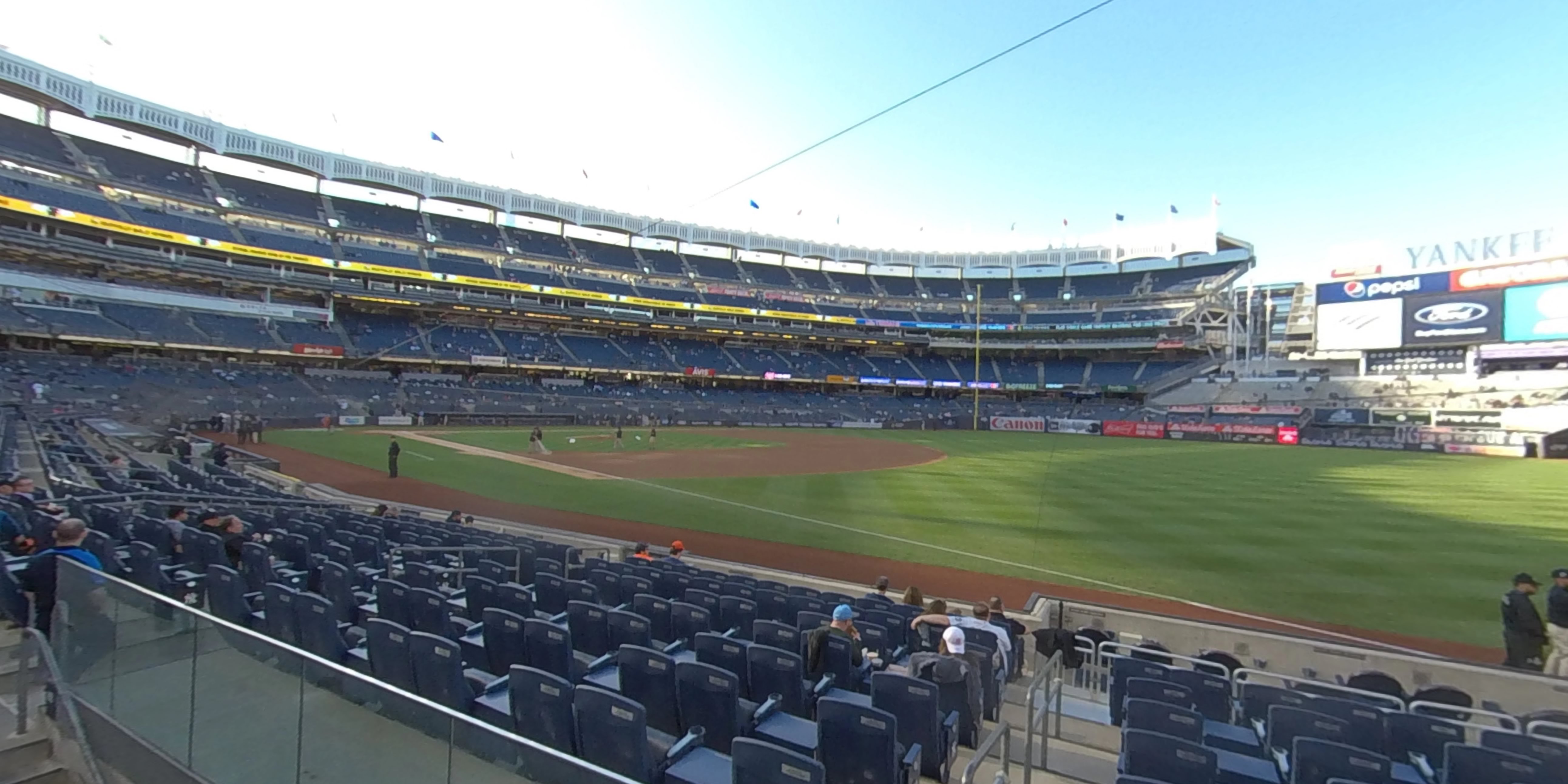 section 11 panoramic seat view  for baseball - yankee stadium