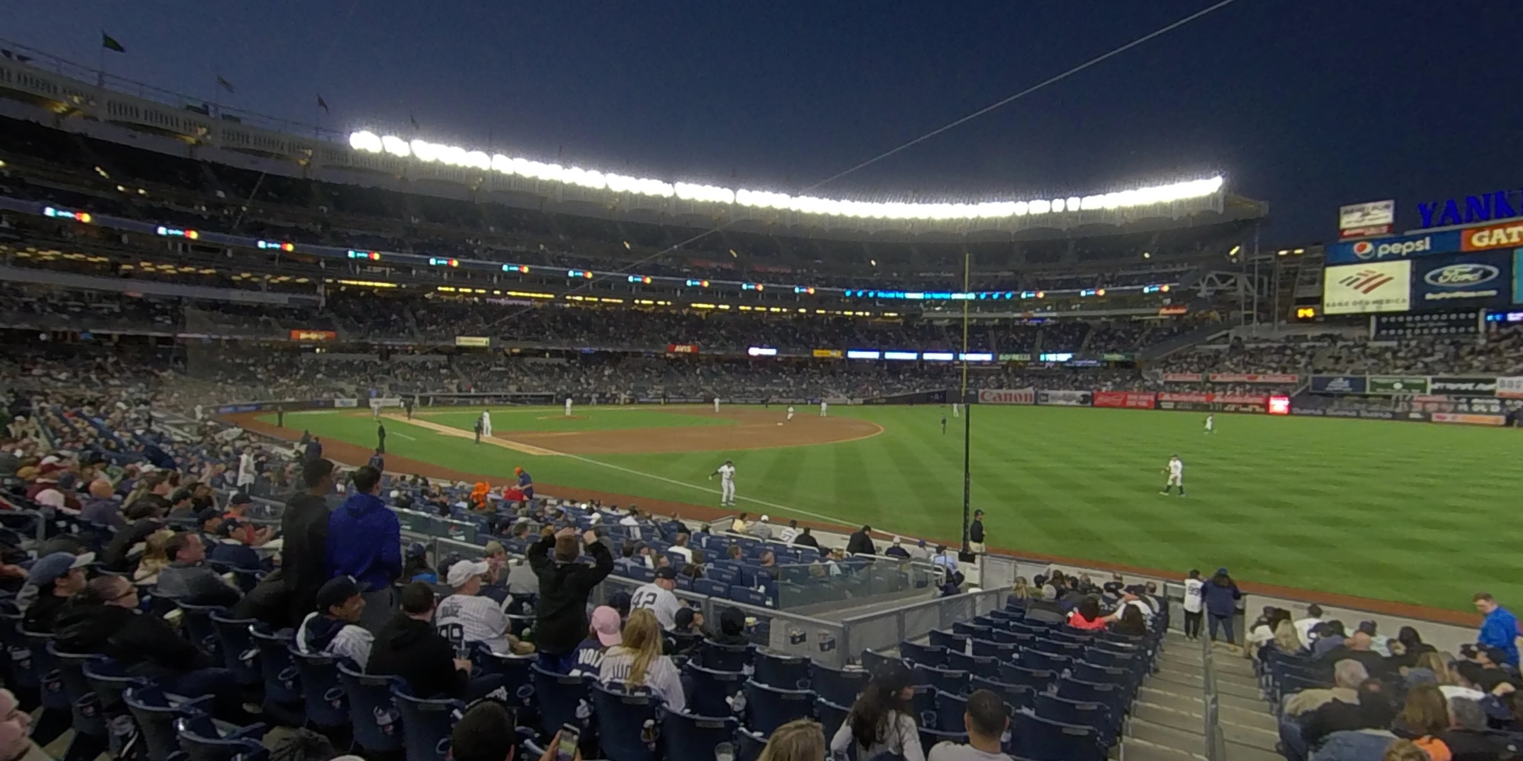 section 110 panoramic seat view  for baseball - yankee stadium