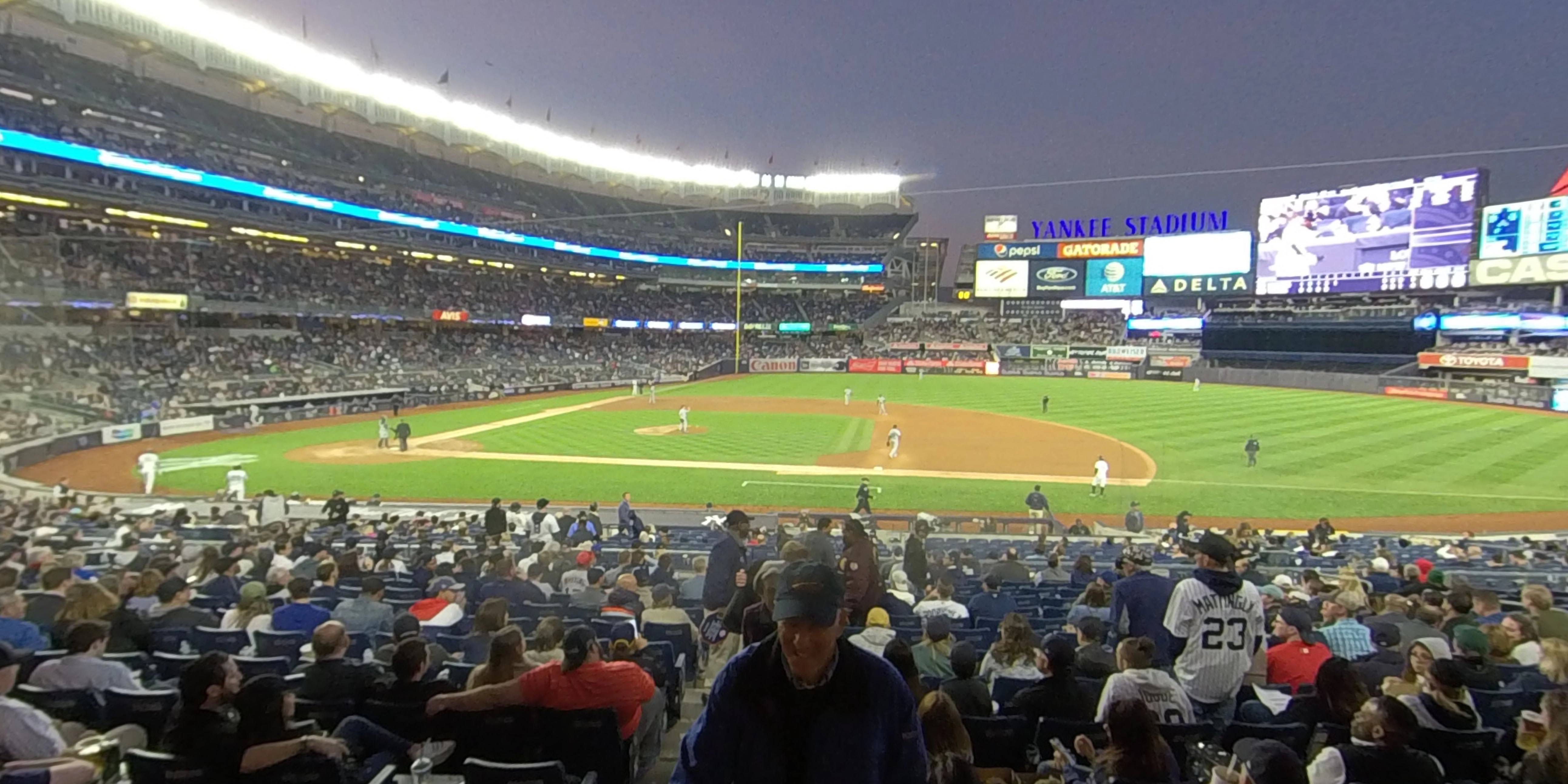 section 115 panoramic seat view  for baseball - yankee stadium