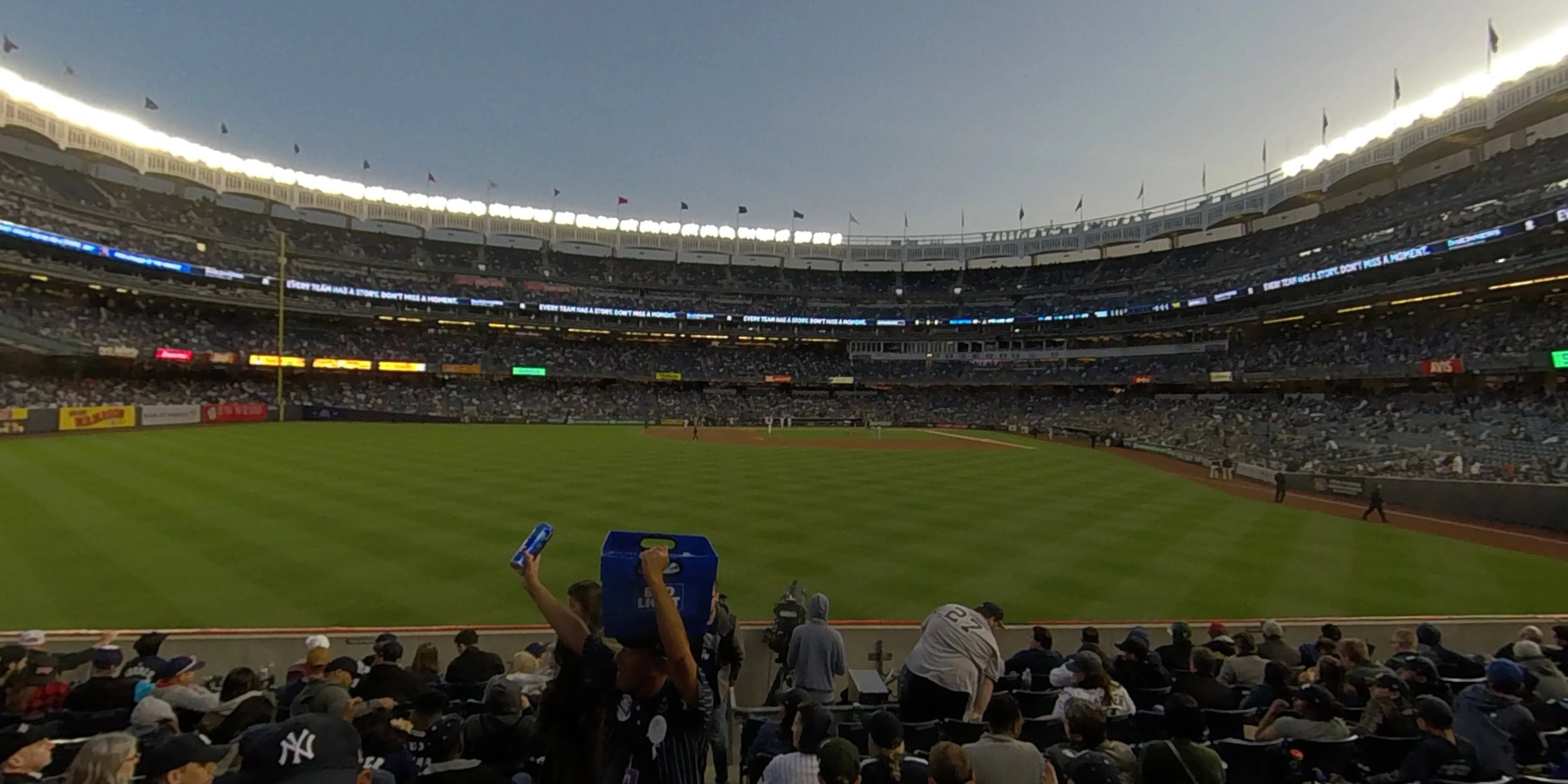 section 135 panoramic seat view  for baseball - yankee stadium