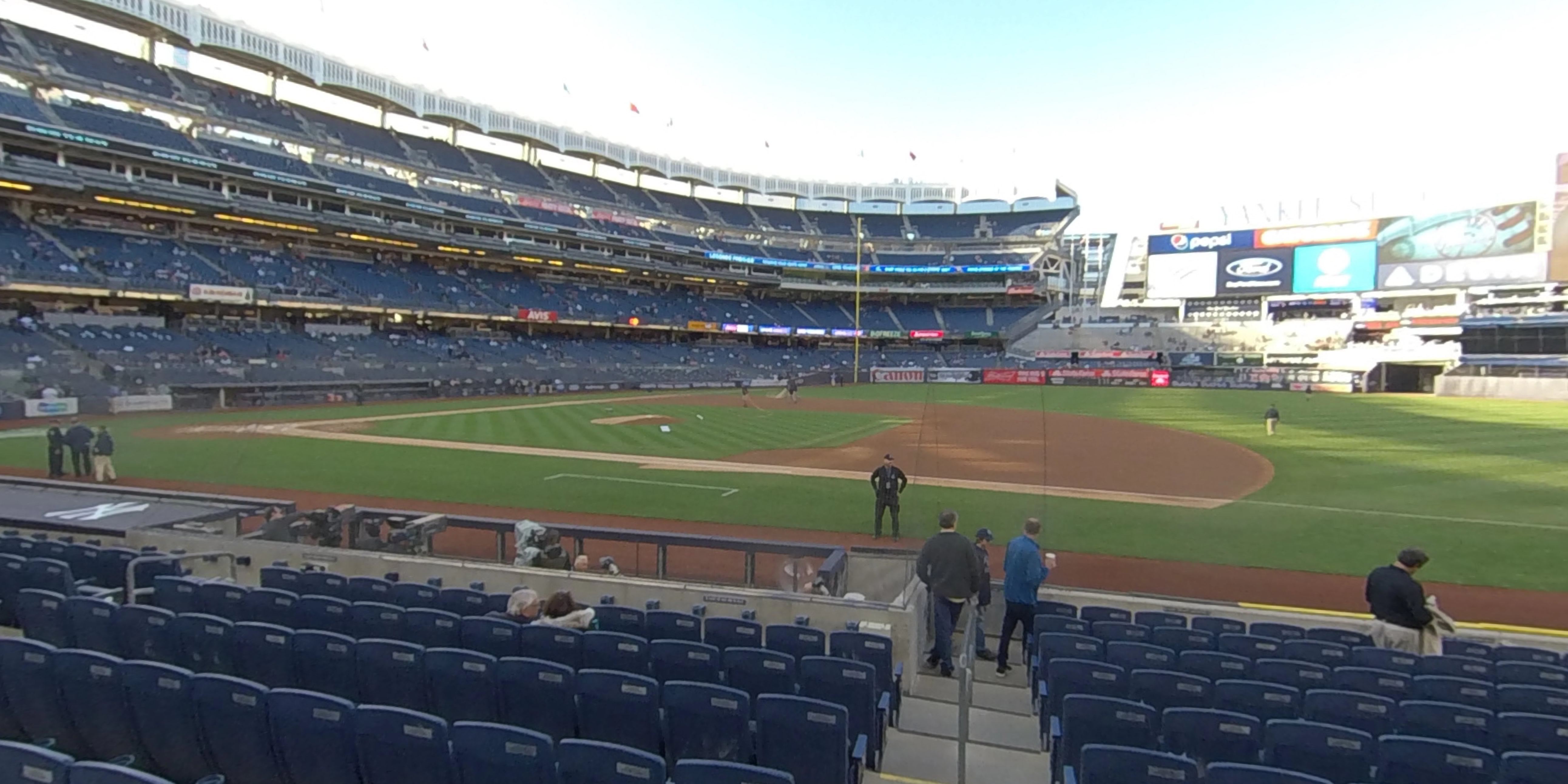 section 14b panoramic seat view  for baseball - yankee stadium