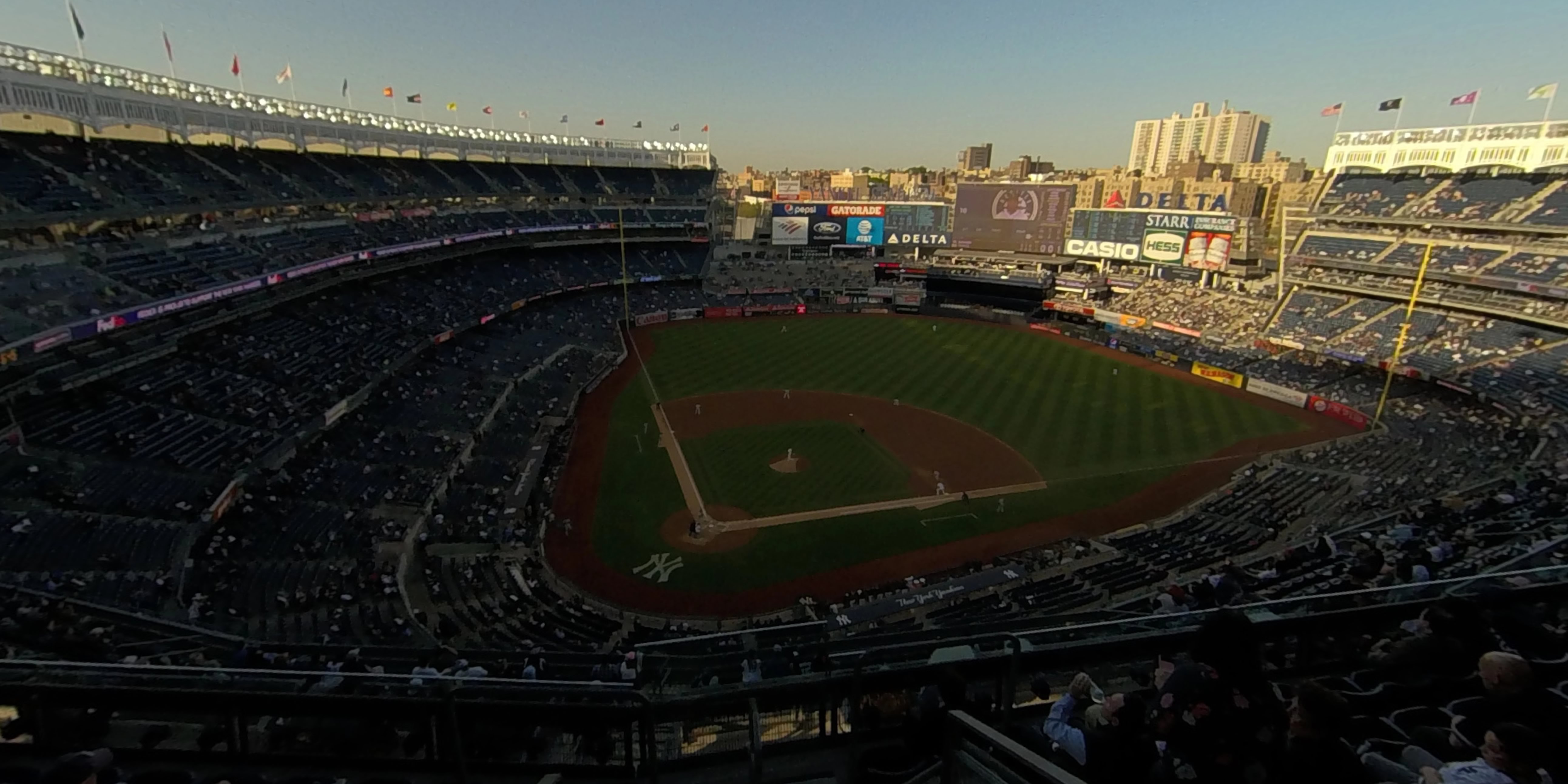 section 418 panoramic seat view  for baseball - yankee stadium