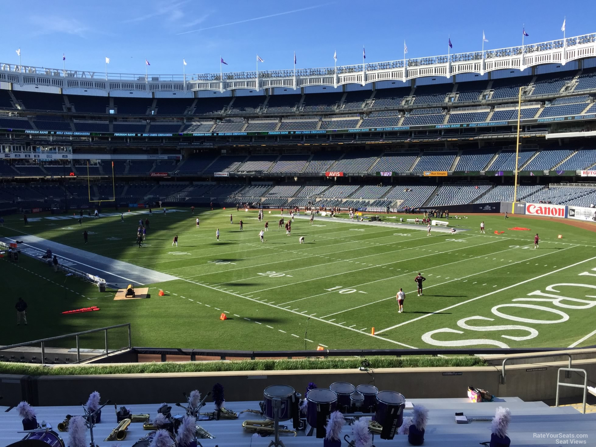 section 202, row 12 seat view  for football - yankee stadium