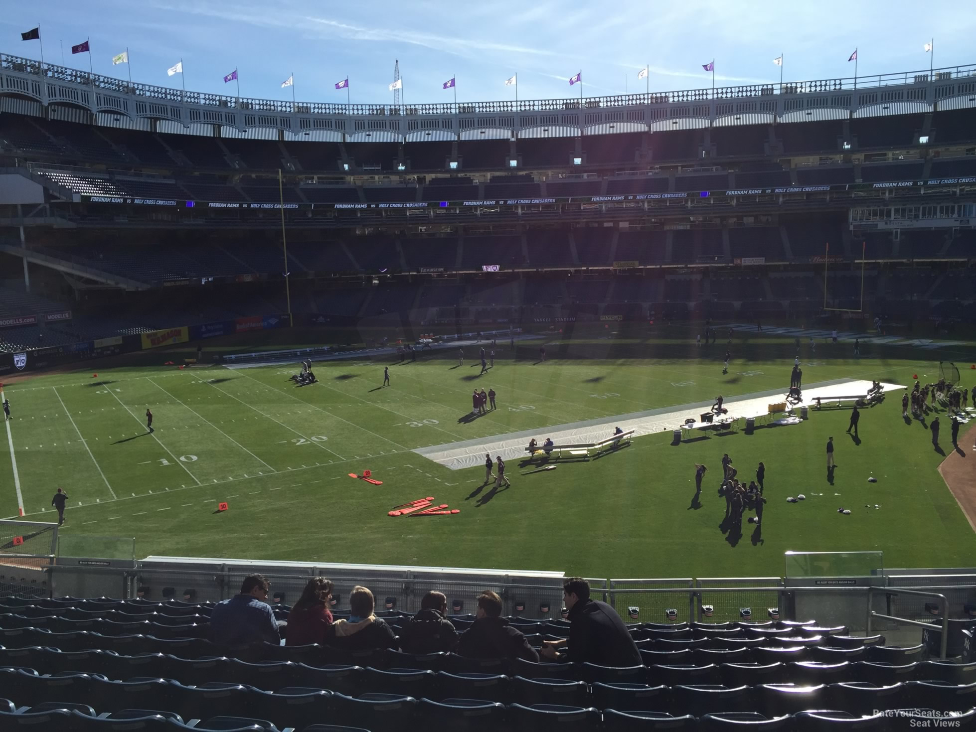 section 234, row 12 seat view  for football - yankee stadium