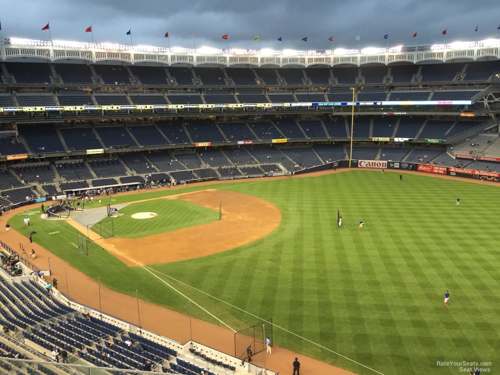 Terrace Outfield Yankee Stadium Baseball Seating