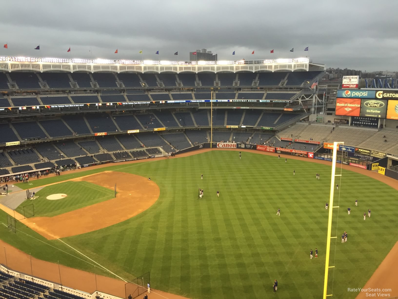 Grandstand Outfield Yankee Stadium Baseball Seating