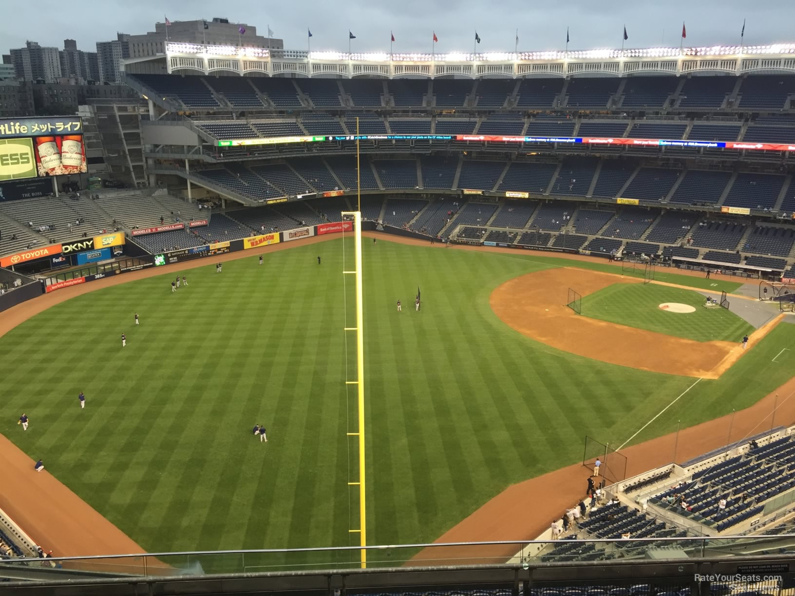 section 431b, row 6 seat view  for baseball - yankee stadium