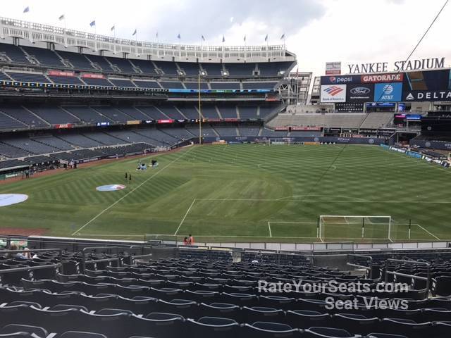 section 214a, row 15 seat view  for soccer - yankee stadium