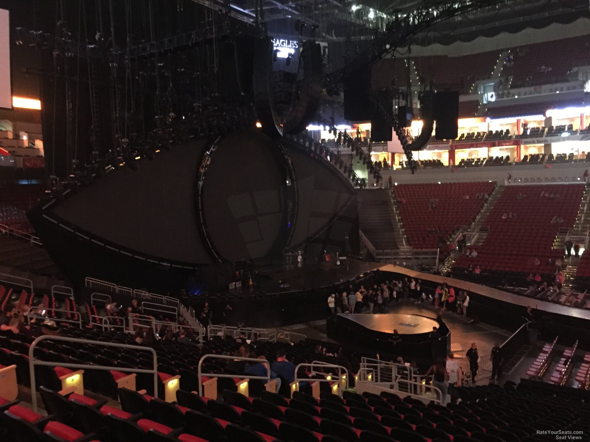 KFC Yum! Center Section 116 Concert Seating