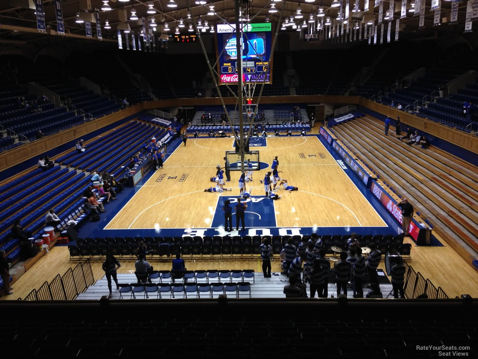 cameron indoor stadium section 10 rateyourseats com dub farris stadium seating chart