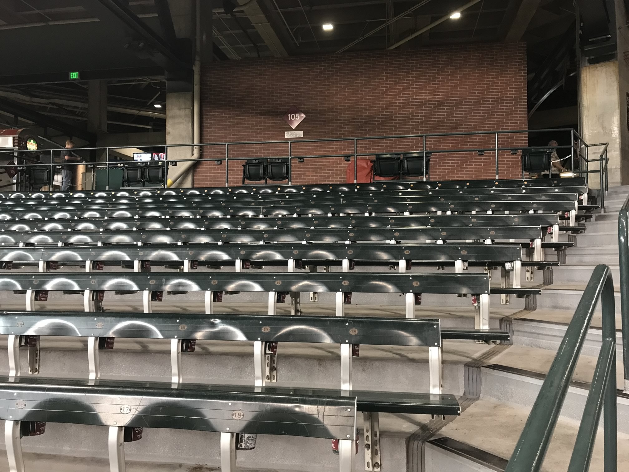 bleacher seats at chase field