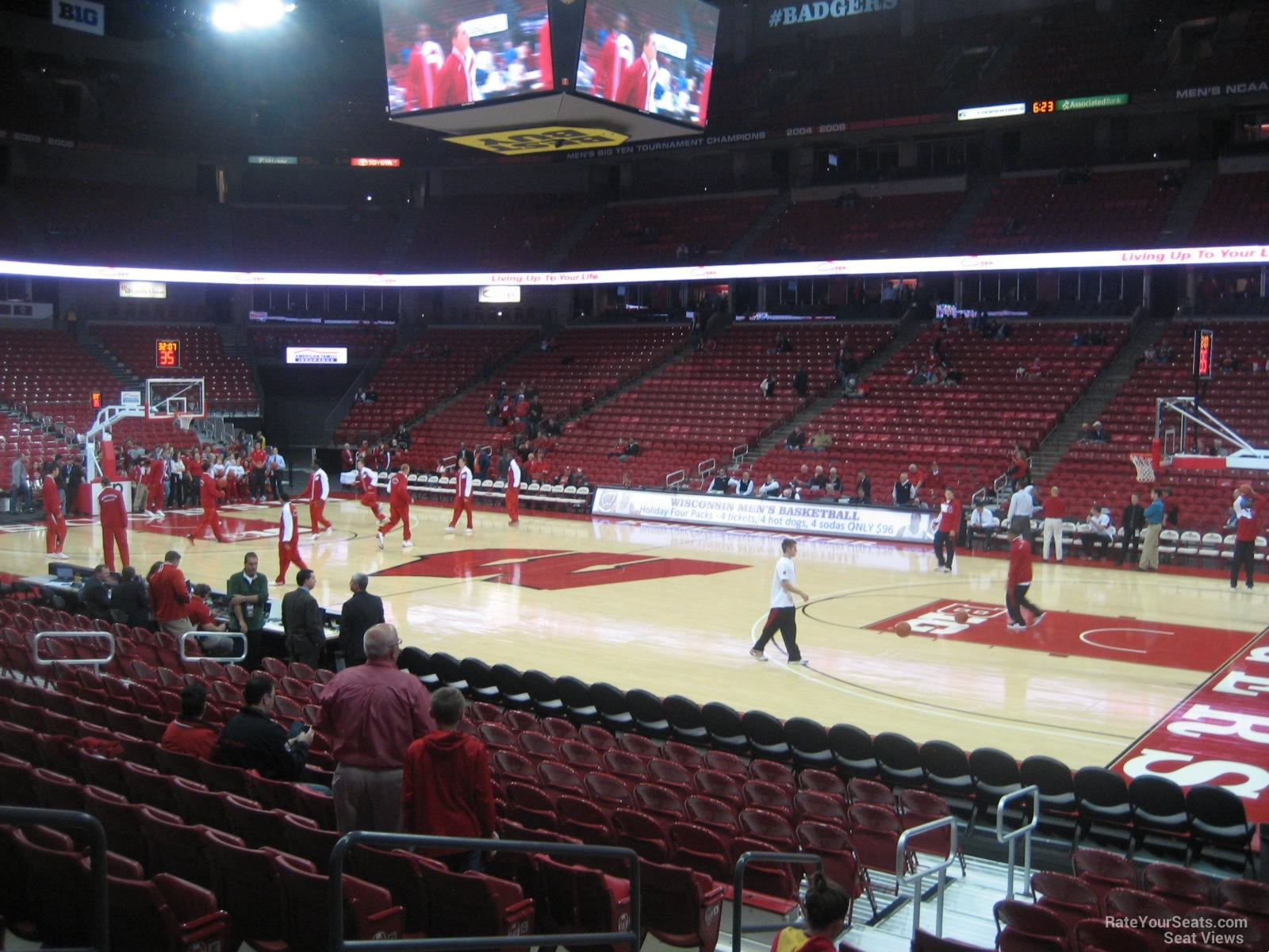 section 106 seat view  - kohl center