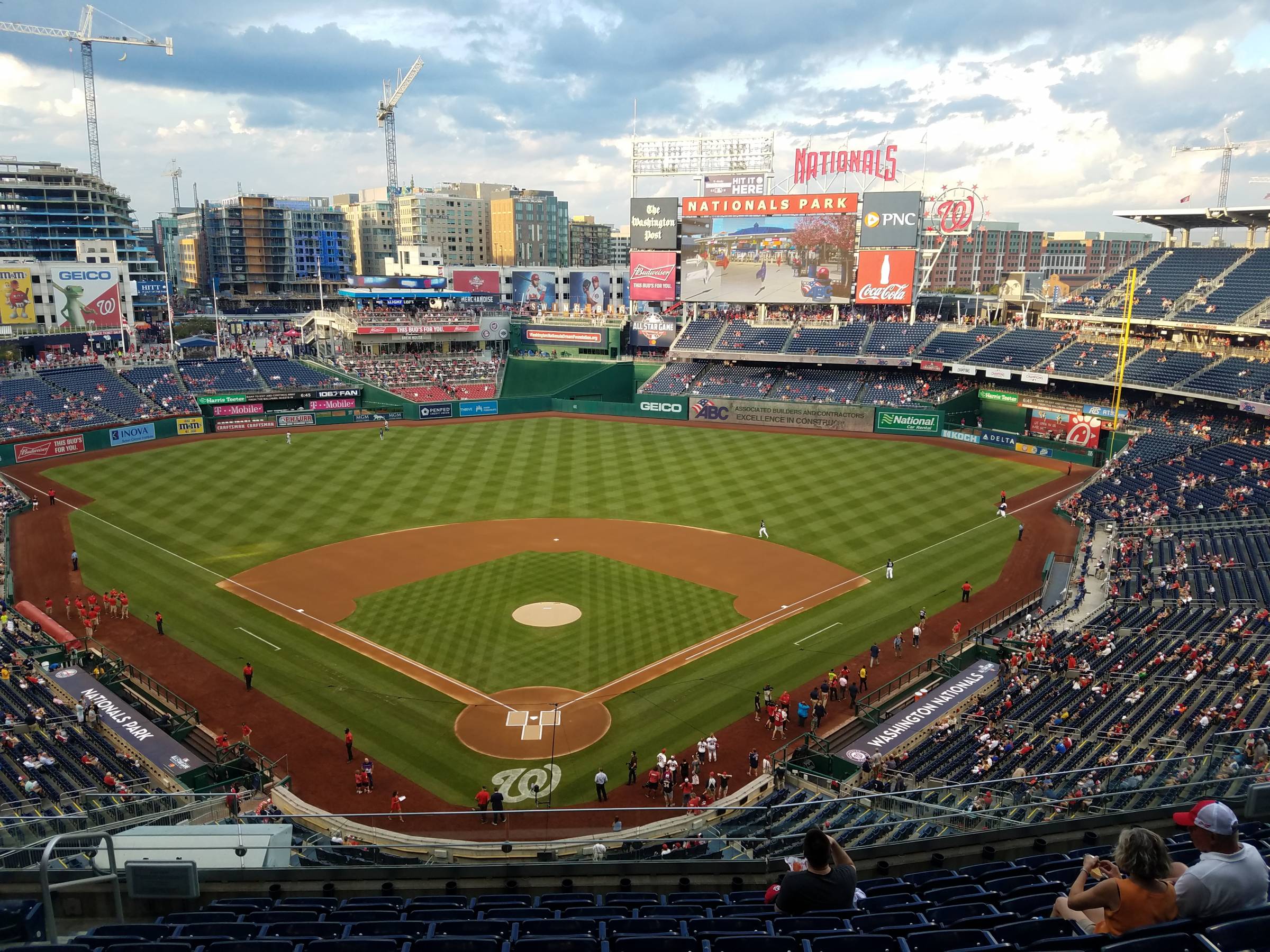 nationals park home plate view