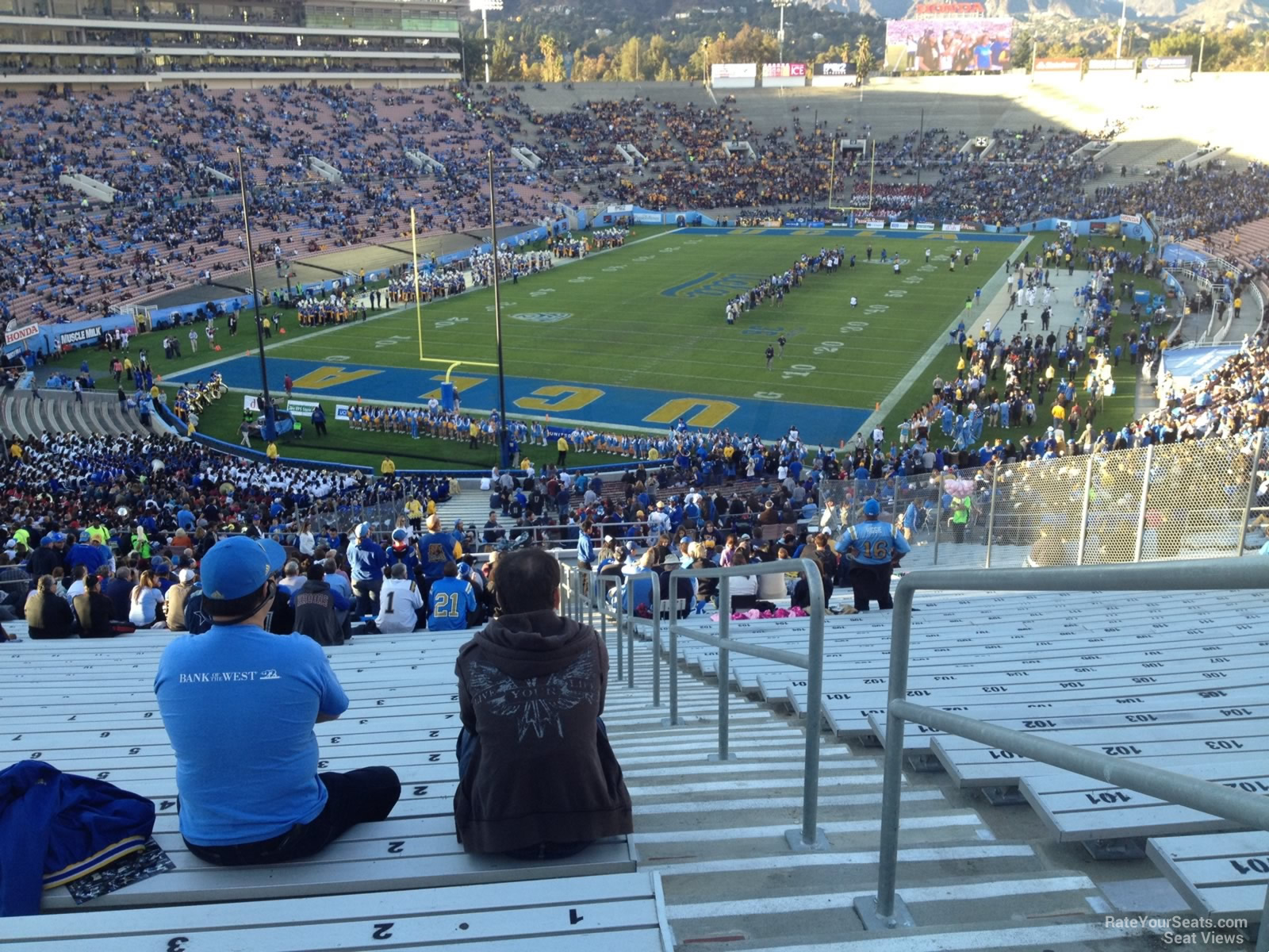 section 26, row 72 seat view  for football - rose bowl stadium