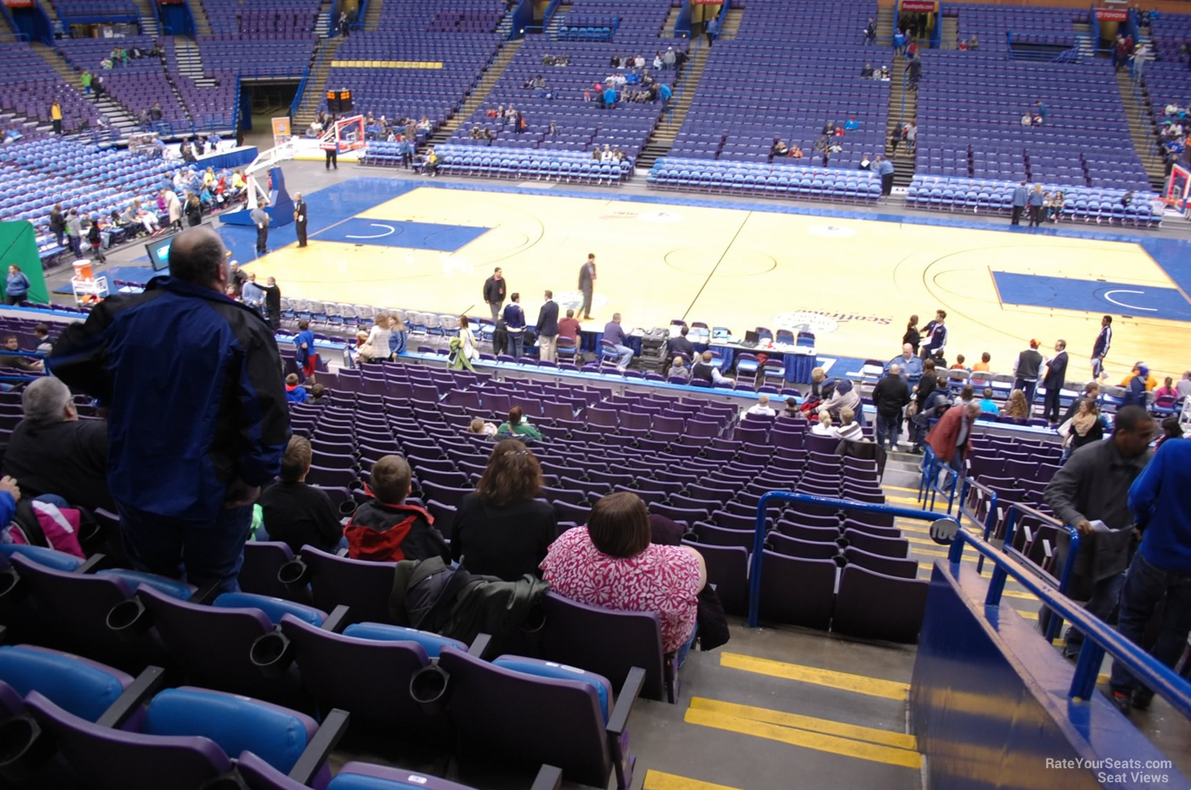 section 103, row dd seat view  for basketball - enterprise center