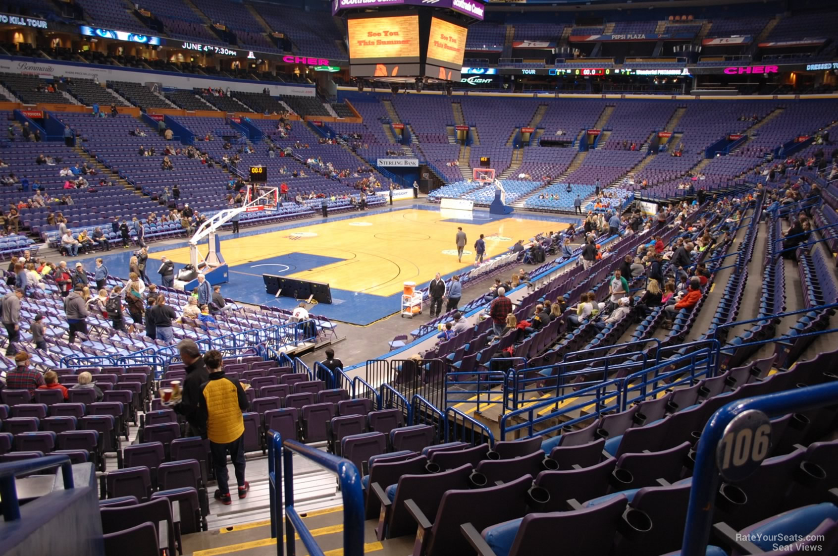 Enterprise Center Section 107 Basketball Seating