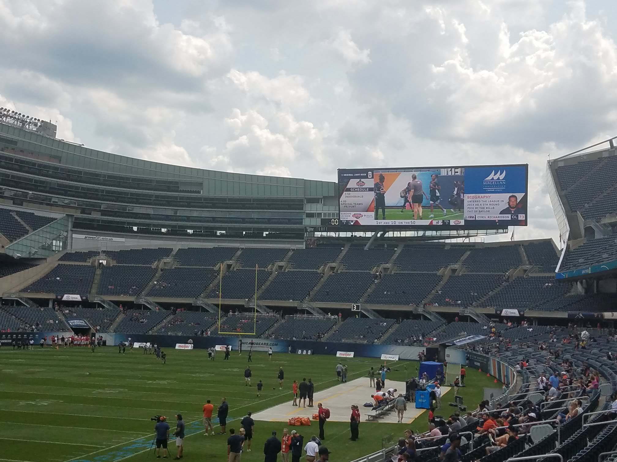 Soldier Field south endzone