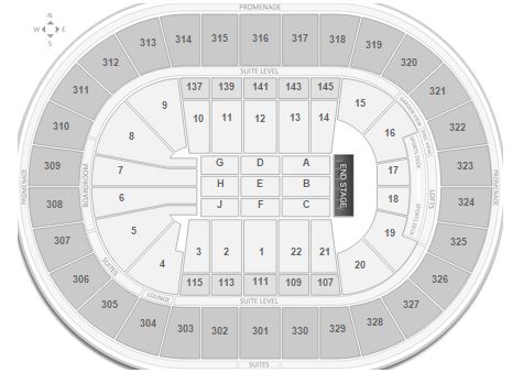 TD Garden Seating Chart