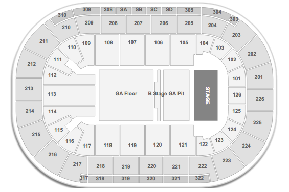 BIGBANG Mandalay Bay Events Center Seating Chart